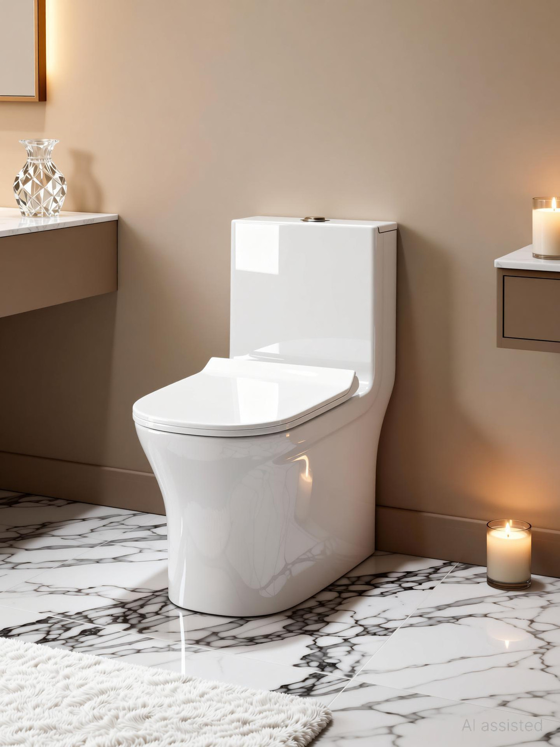 Image of Givmore LUXURY SMART TOILET WITH REM OTE CONTROL (H870-700x410x440mm) H870 Western Commode (White)