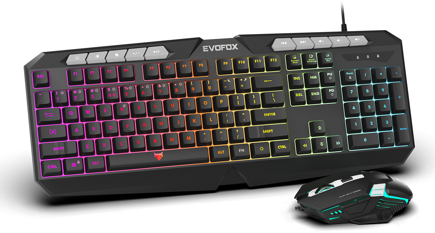 EVOFOX Deathray V2 RGB Gaming Keyboard and Mouse - Image 1