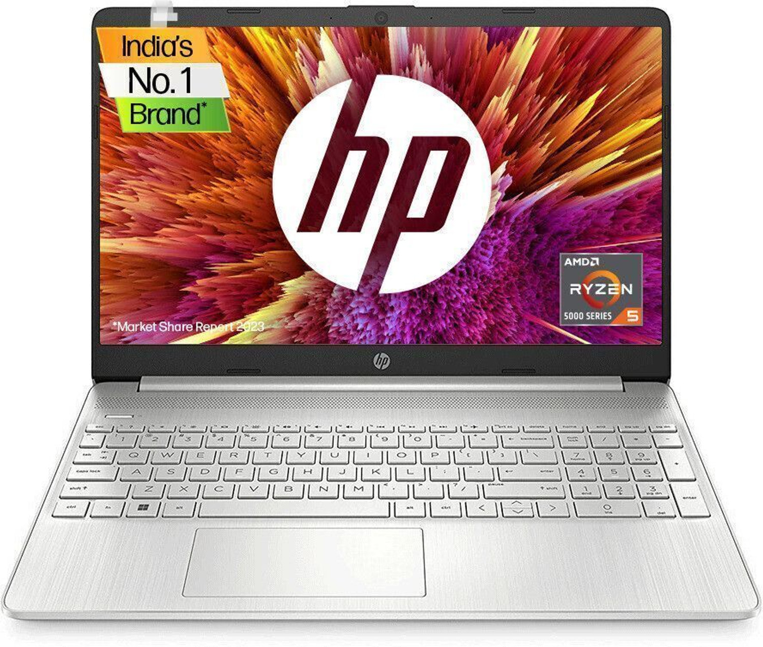 Image of HP AMD Ryzen 5 Hexa Core - (16 GB /512 GB SSD /Windows 11 Home /AMD Radeon 760M) 15-fb3009AX Gaming Laptop (15.6 inch, Performance blue, 2.29 kg, With MS Office)