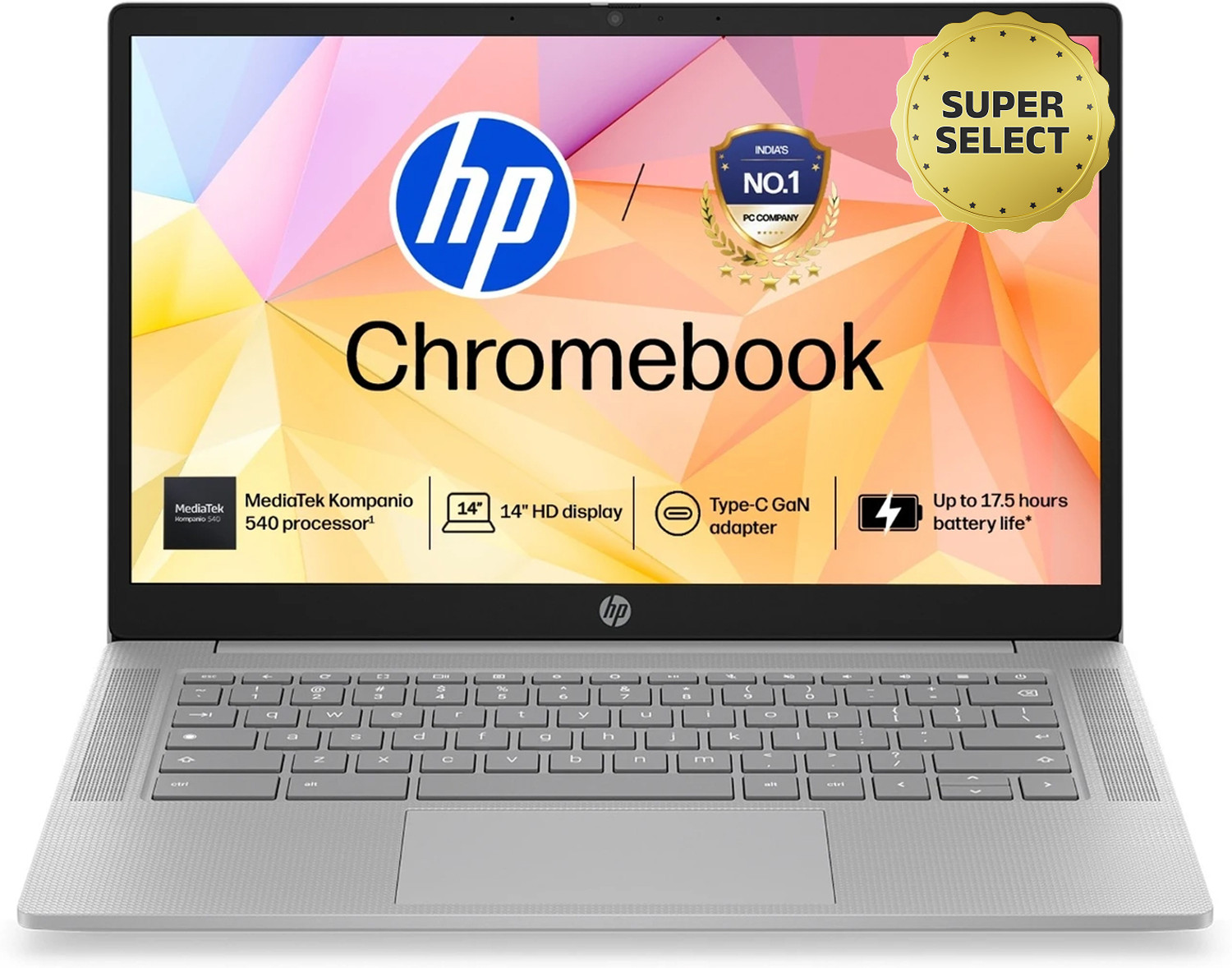 HP Chromebook 14a-nm0004MU MediaTek Kompanio 540 - Image 1