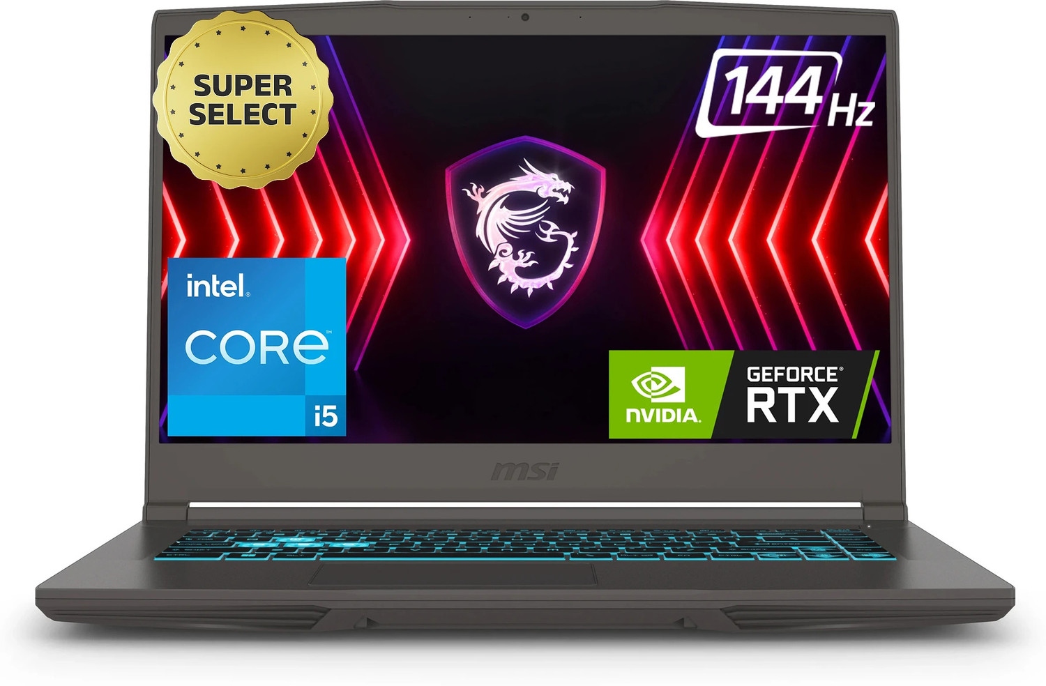 Image of MSI MSI THIN 15 Intel Core i5 13th Gen - (16 GB /1 TB HDD /1 TB SSD /Windows 11 Home /4 GB Graphics /NVIDIA GeForce RTX NVIDIA RTX 3050 /144 Hz) THIN 15 B13UDX-128IN Gaming Laptop (15.6 inch, Cosmos Grey, 1.86 kg)