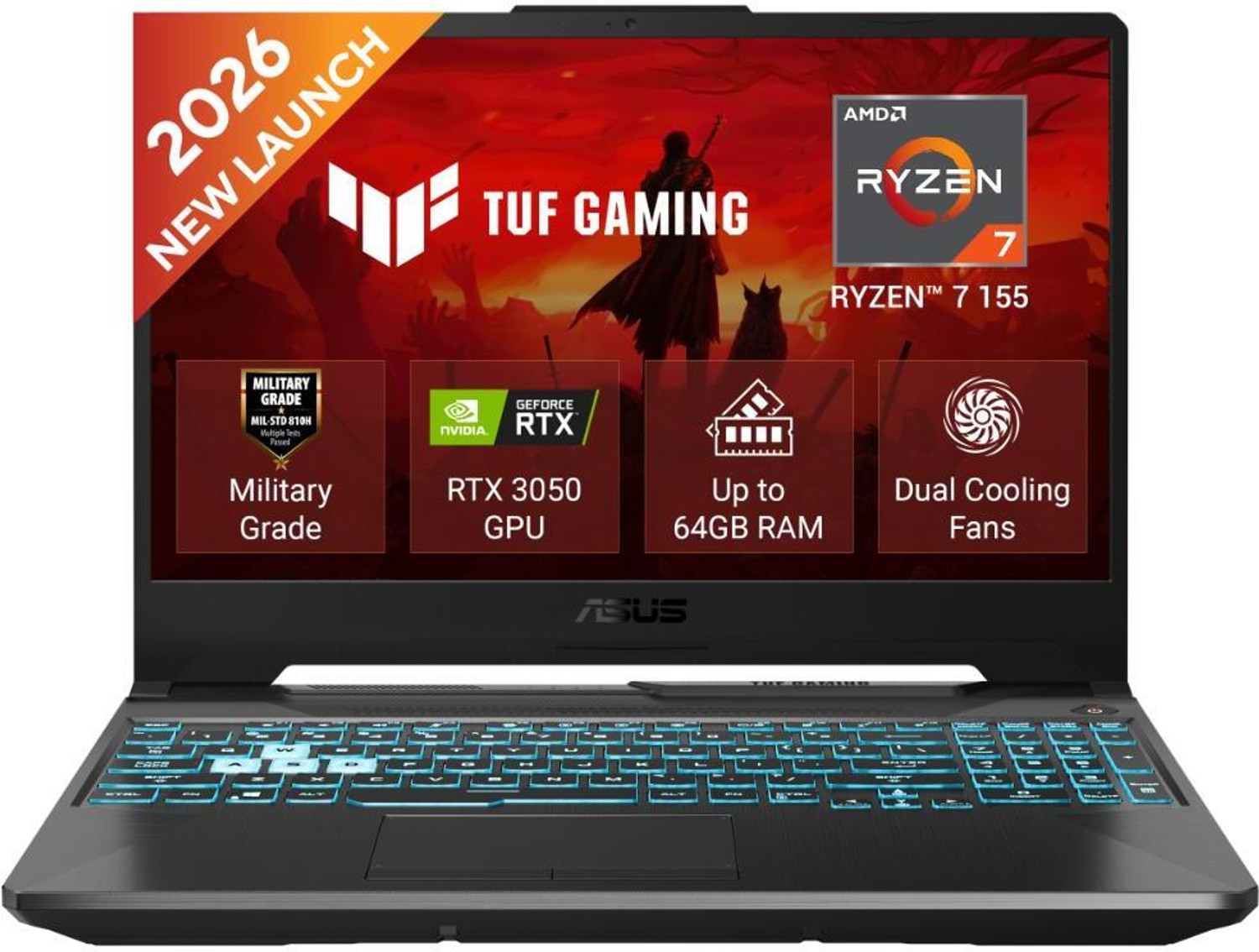 ASUS TUF Gaming A15 2026 AMD Ryzen 7 155 16GB 1TB SSD - Image 1
