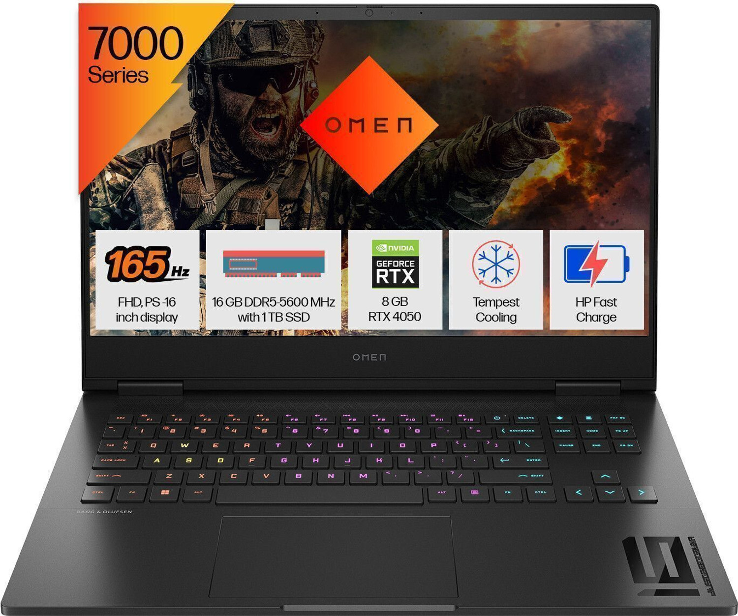 HP Omen 7840HS 16GB 1TB SSD RTX 4050 Laptop - Image 1