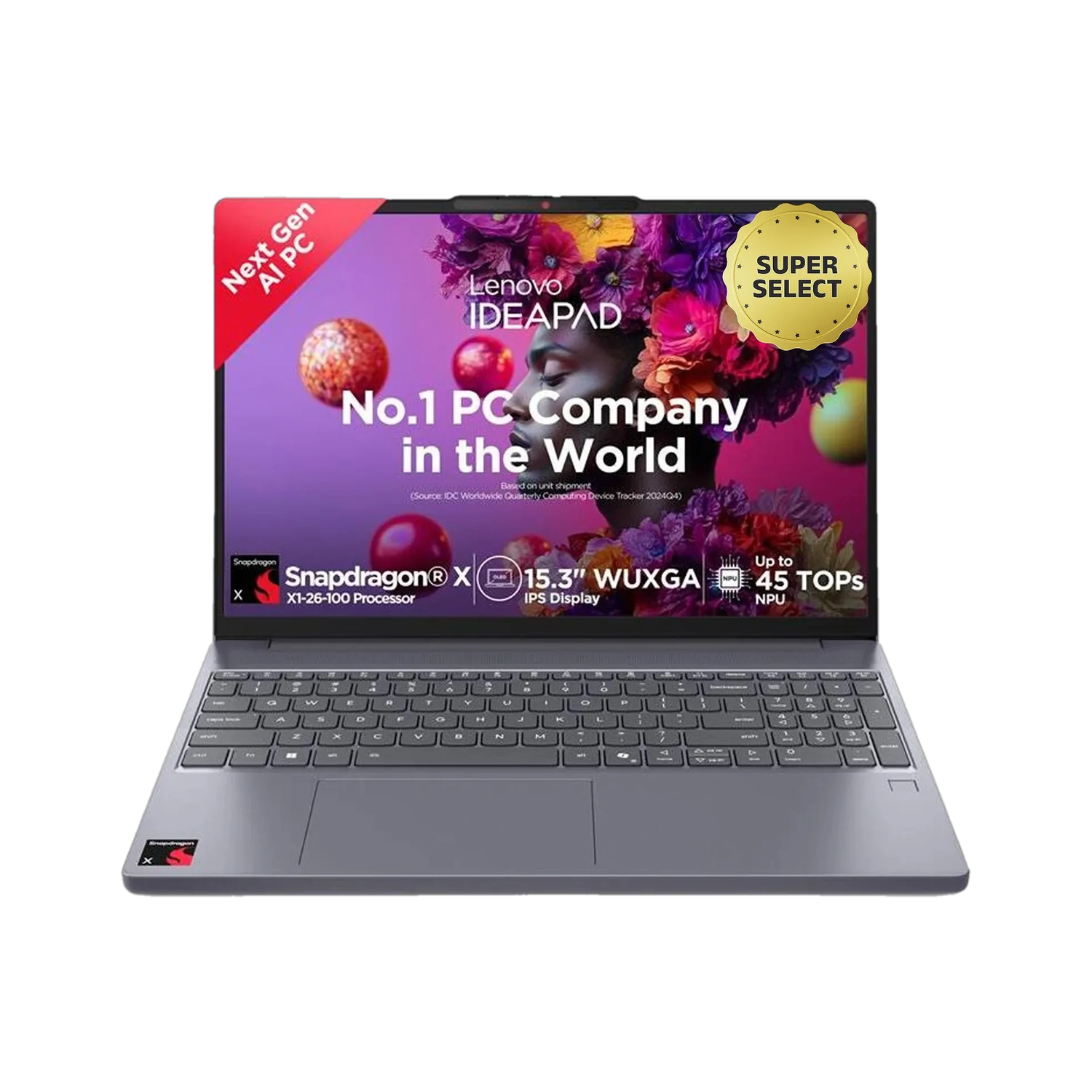 Image of Lenovo Intel Core i5 12th Gen - (16 GB /512 GB SSD /Windows 11 Home) 15IAH8 Thin and Light Laptop (15.6 inch, Arctic Grey, With MS Office)