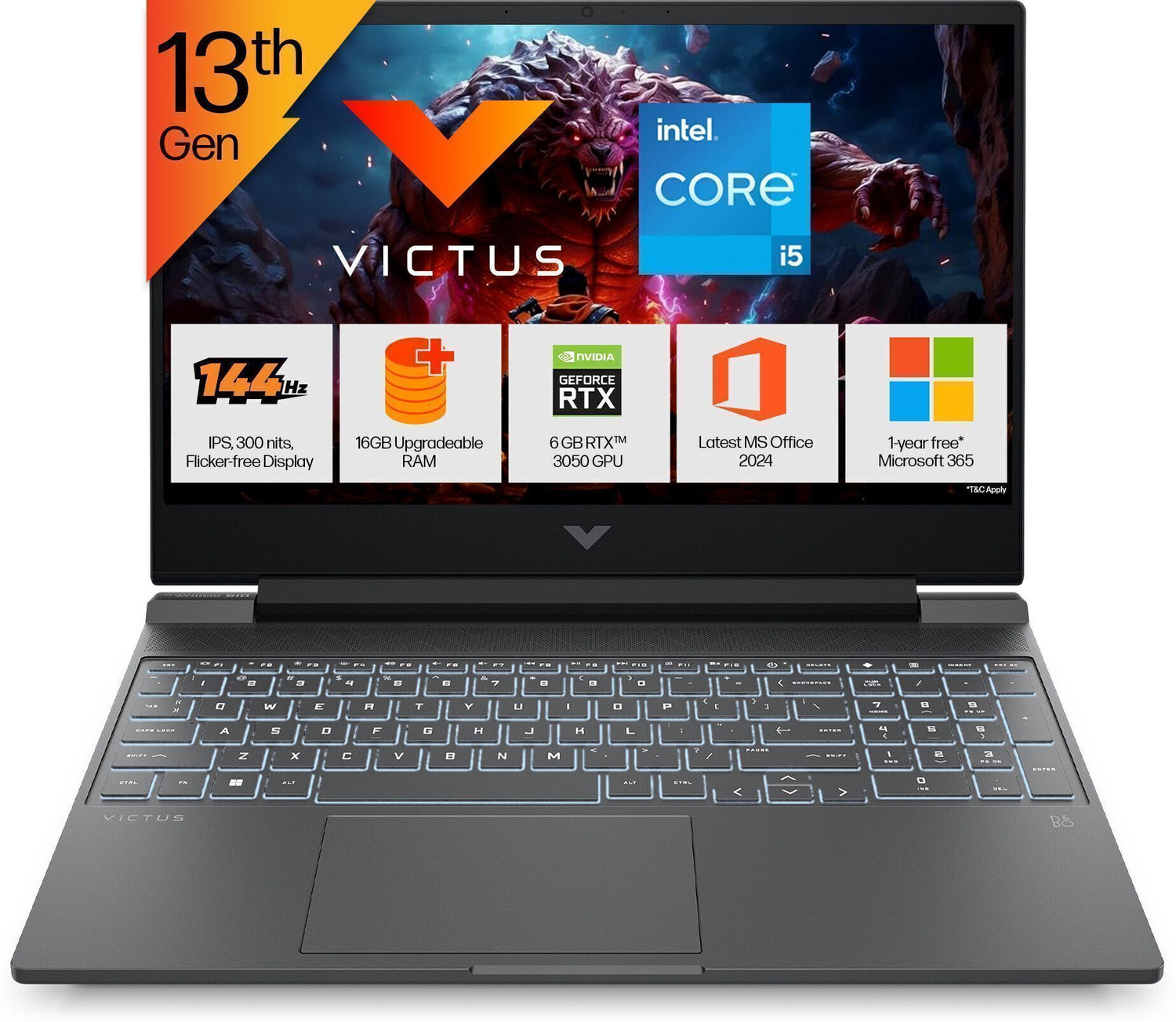 HP Victus 15-fa2700TX Intel Core i5 13th Gen 13420H - Image 1