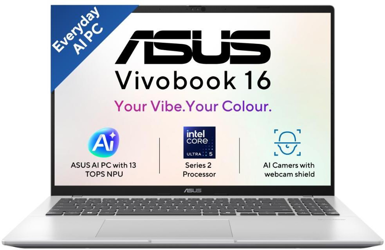 ASUS Vivobook 16 (2026) Intel Core Ultra 5 225H 16GB 512GB - Image 1