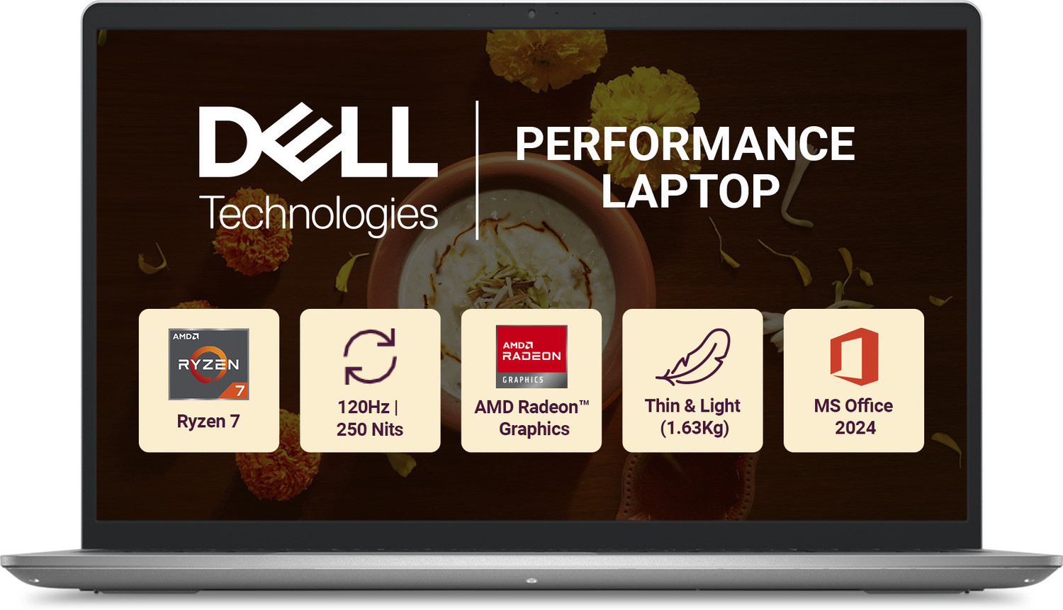 DELL 15 AMD Ryzen 7 7730U 16GB 512GB SSD Laptop - Image 6