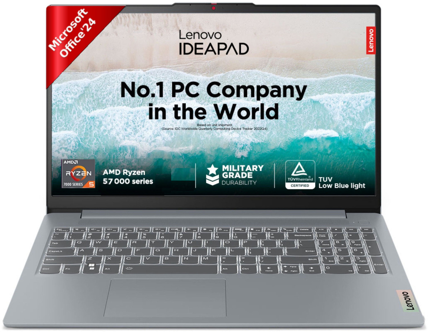 Image of Lenovo V15 Gen 5 (2026) DDR5 5600Mhz Intel Core i3 13th Gen - (8 GB /512 GB SSD /Windows 11 Pro) V15 Thin and Light Laptop (15.6 Inch, Arctic Grey, 1.5 kg, With MS Office)