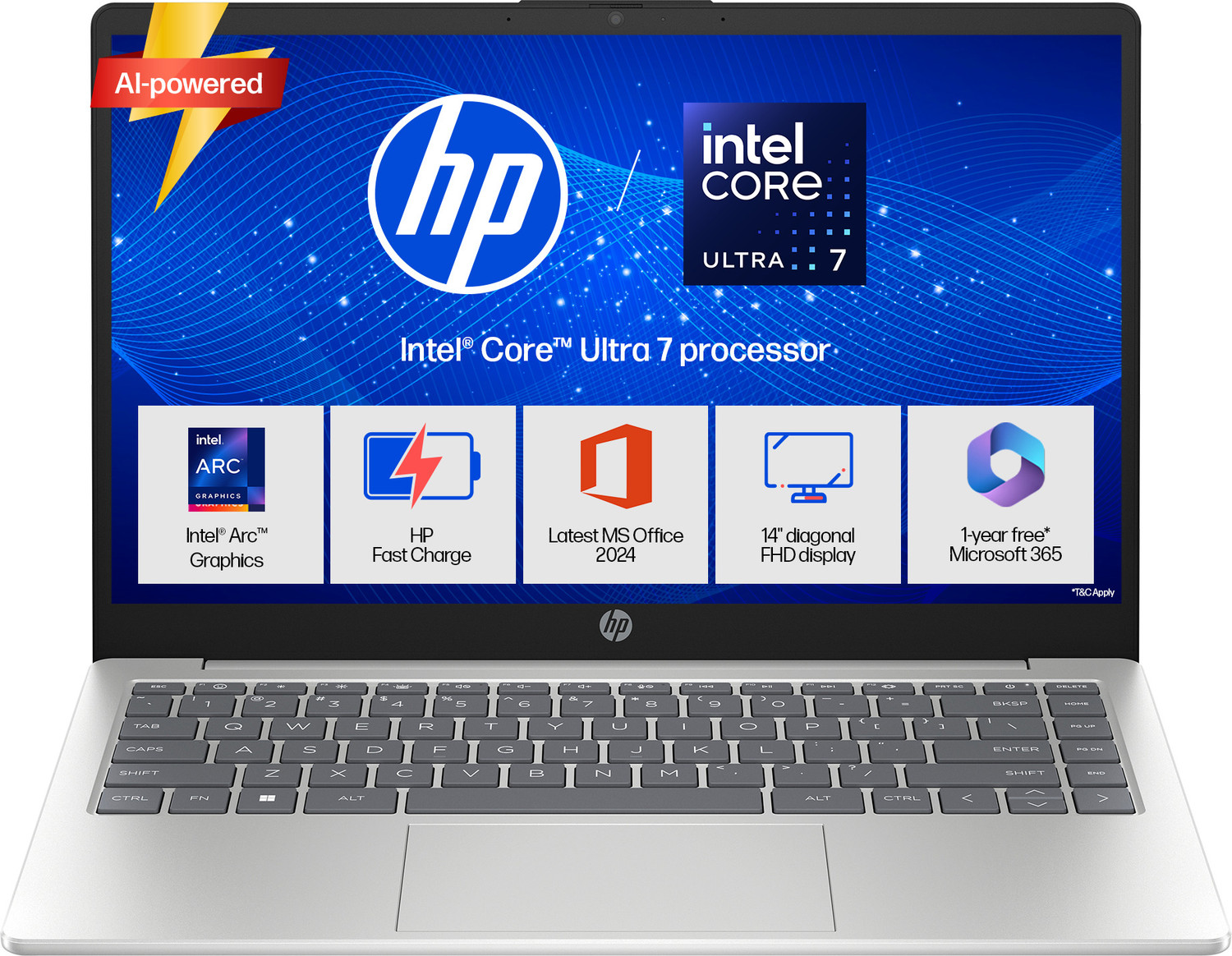 HP 14 AI PC Intel Core Ultra 7 155H 14-ep1152TU - Image 1