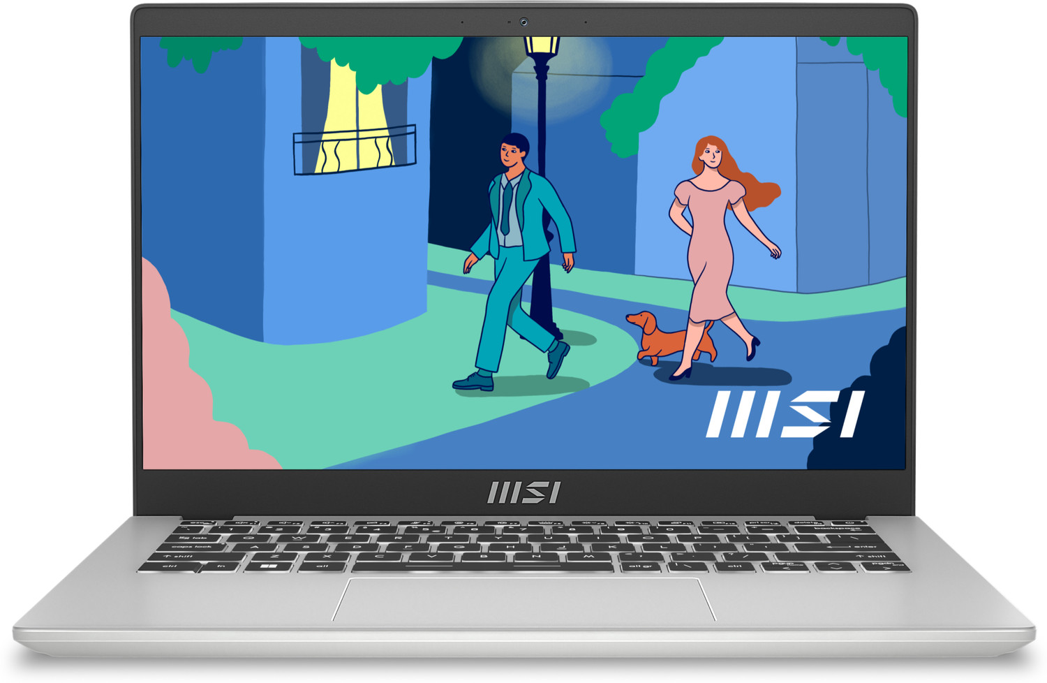 MSI Intel Core i3 12th Gen 1215U - (8 GB/256 GB SSD/Windows 11 Home) Modern 14 C12M-446IN Thin and Light Laptop 14 Inch, Urban Silver, 1.4 Kg