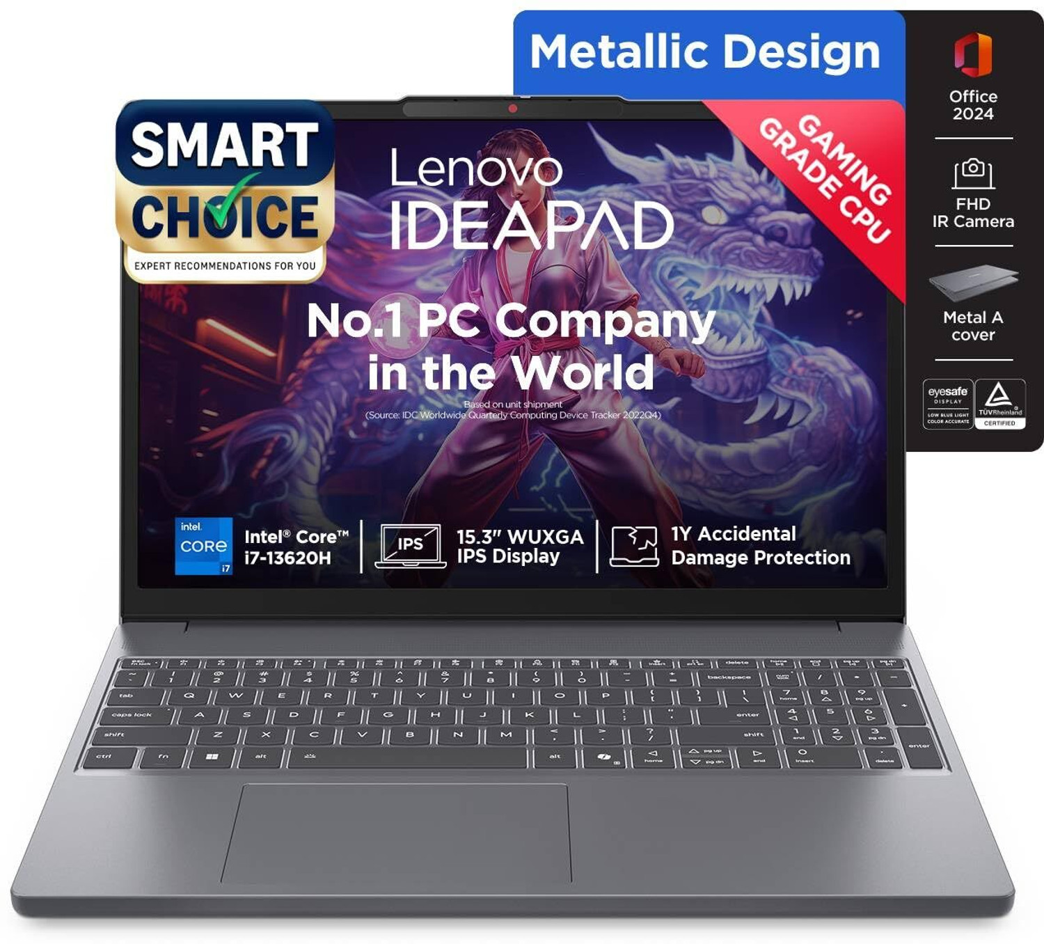 Image of Lenovo V14 Gen 5 (2026) DDR5 5600Mhz (i7 14th Gen) Intel Core 7 14th Gen - (8 GB /512 GB SSD /Windows 11 Pro) V14 Thin and Light Laptop (14 Inch, Grey Iron, 1.5 kg, With MS Office)