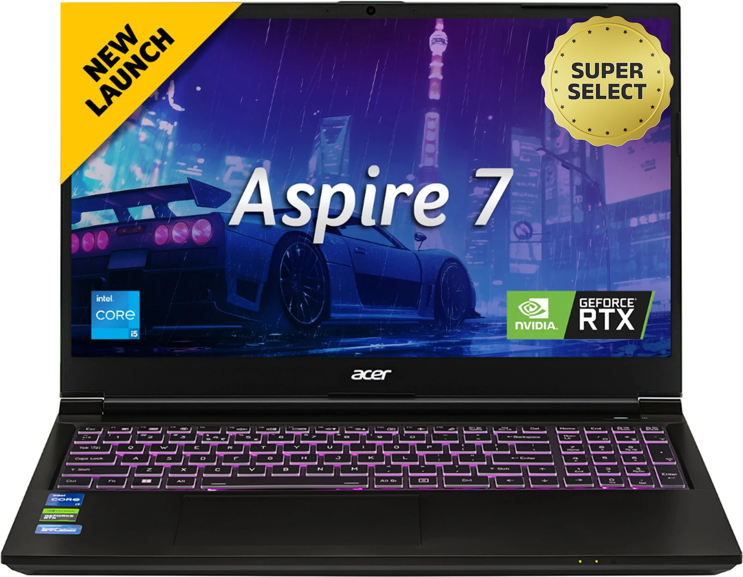 Acer Aspire 7 Intel Core i7 13th Gen RTX 3050 Gaming Laptop, 16GB, - Image 1