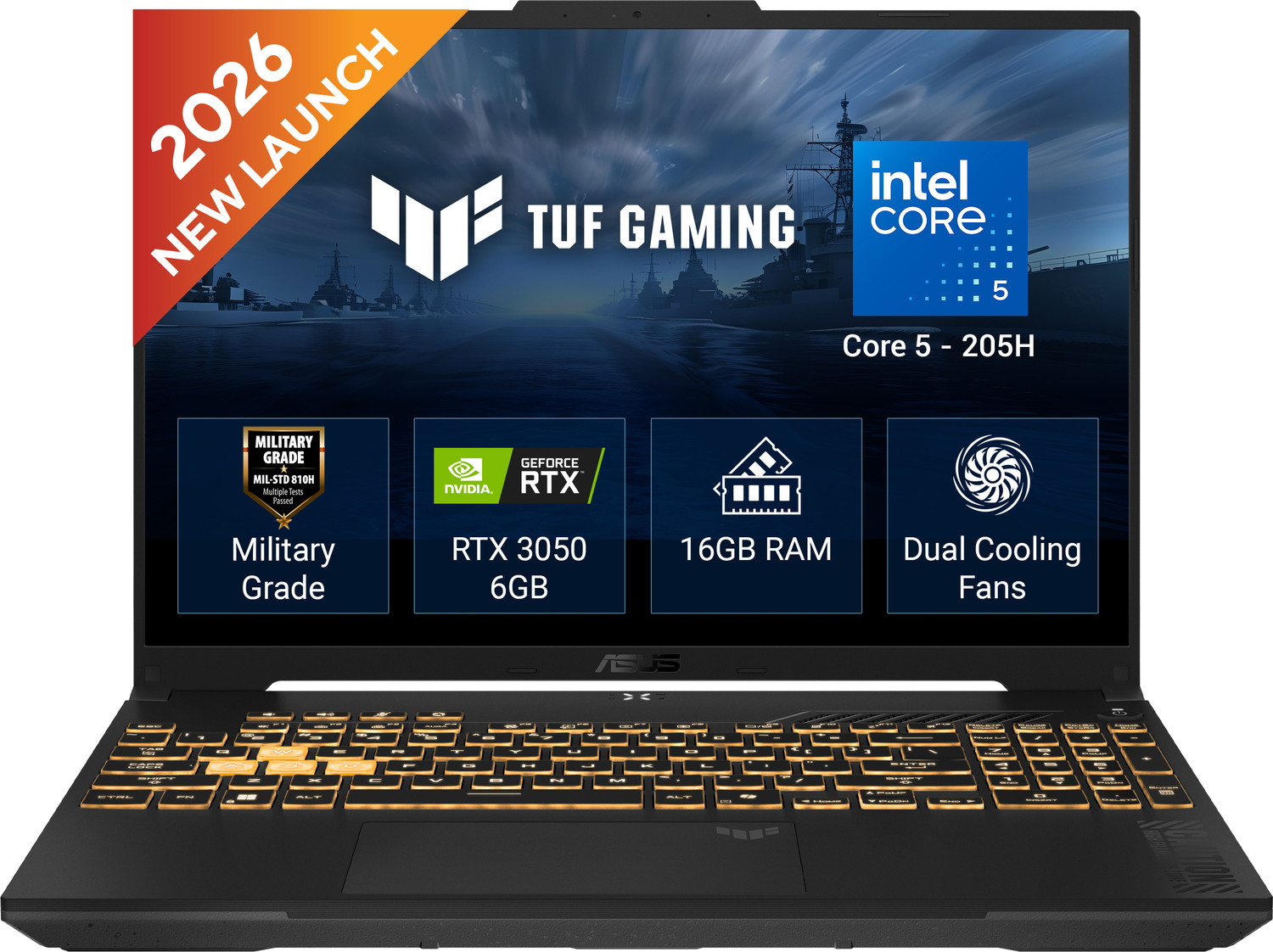 ASUS TUF Gaming F16 2026 Intel Core i5 205H 16GB 512GB SSD - Image 1