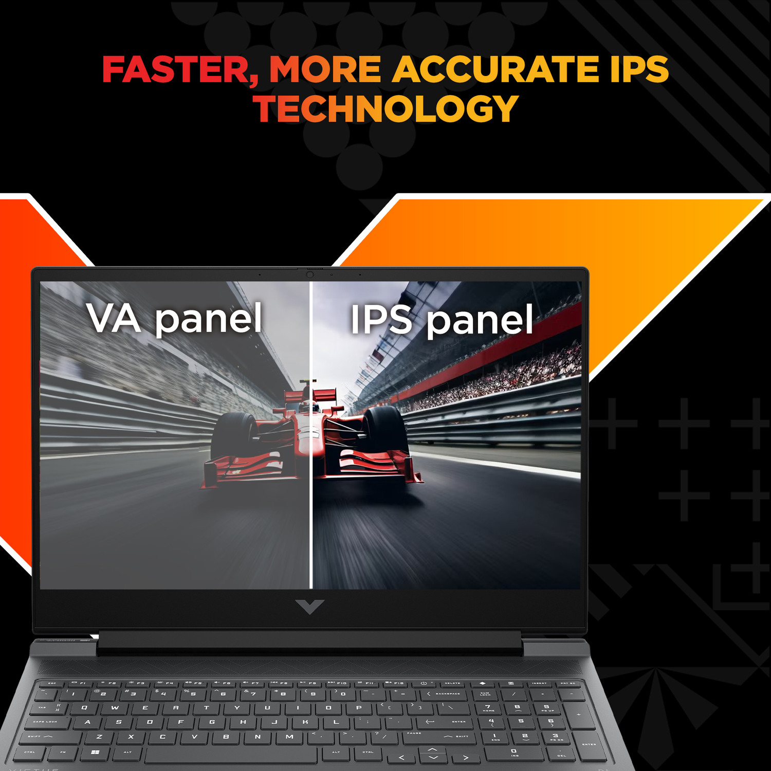 Image of HP Victus Intel Core i5 14th Gen 14450HX - (16 GB /512 GB SSD /Windows 11 Home /6 GB Graphics /NVIDIA GeForce RTX 3050) 16-r1705TX Gaming Laptop (16.1 Inch, Mica Silver, Black Chrome Logo, 2.31 Kg, With MS Office)