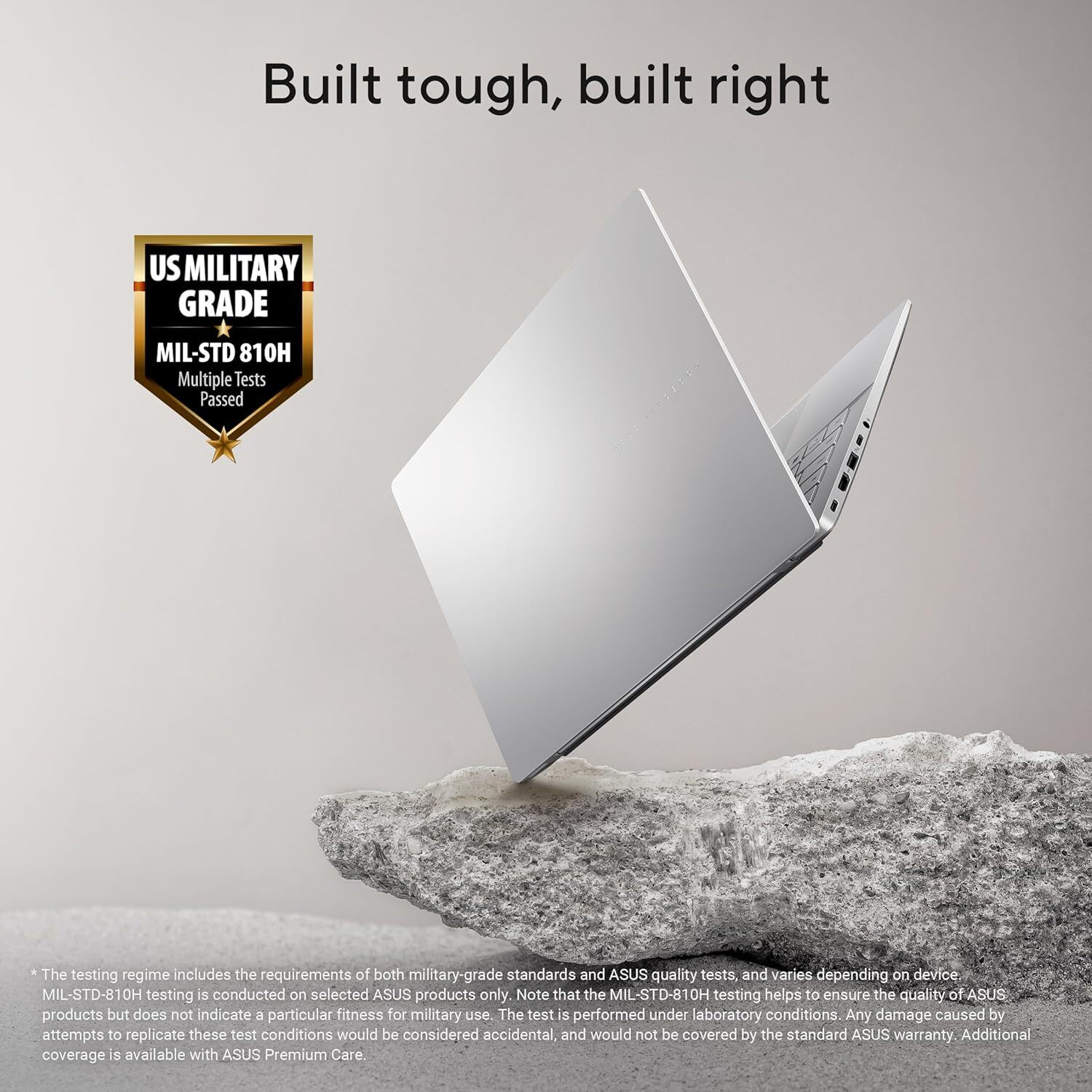 Image of ASUS Vivobook S14 AMD Ryzen 7 350 - (16 GB /1 TB SSD /Windows 11 Home) M3407KA-SF048WS Business Laptop (14 inch, Cool Silver, 1.59 kg, With MS Office)