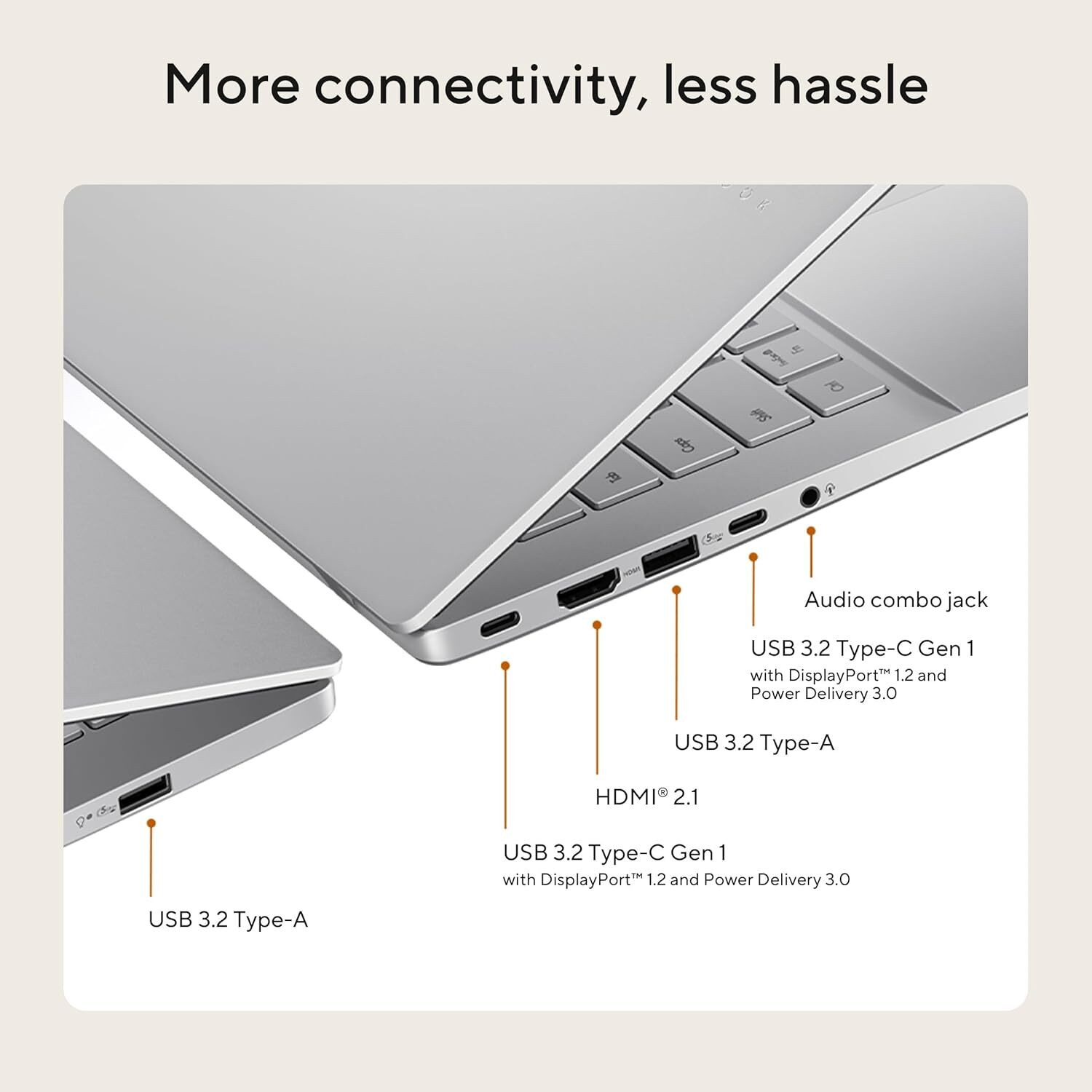Image of ASUS Vivobook S14 AMD Ryzen 7 350 - (16 GB /1 TB SSD /Windows 11 Home) M3407KA-SF048WS Business Laptop (14 inch, Cool Silver, 1.59 kg, With MS Office)