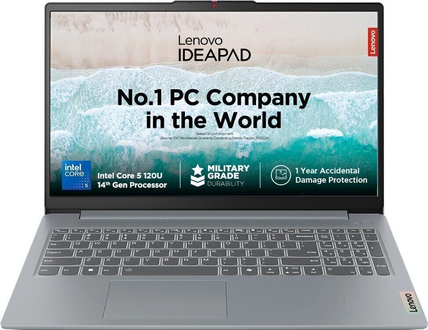 Image of Lenovo Intel Core i5 12th Gen - (16 GB /512 GB SSD /Windows 11 Home) 15IAH8 Thin and Light Laptop (15.6 inch, Arctic Grey, With MS Office)