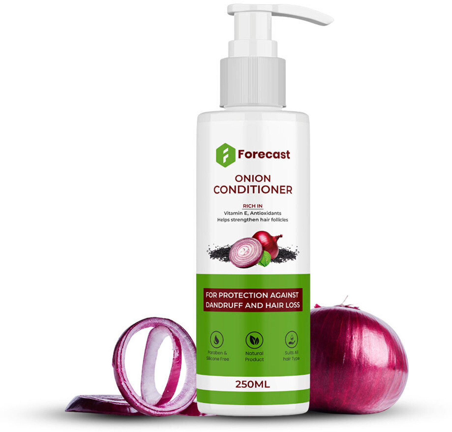 Image of Forecast ''Onion Oil Hair Conditioner 250 ml - For Hair Growth & Frizz Control'' (250 ml)