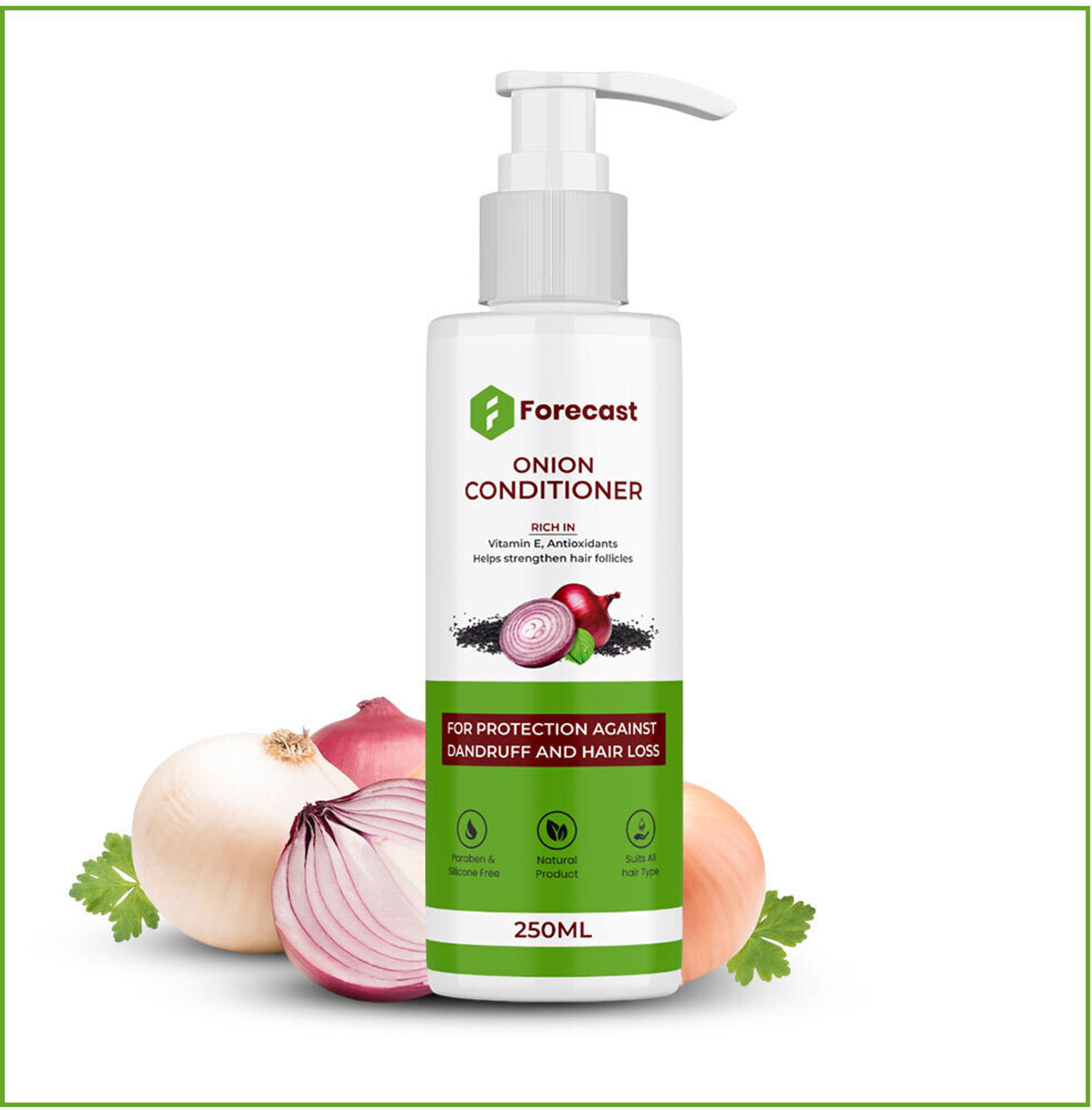 Image of Forecast ''Onion Oil Hair Conditioner 250 ml - For Hair Growth & Frizz Control'' (250 ml)