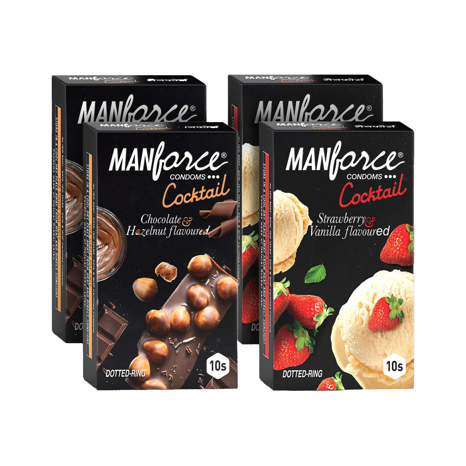 Loot: Manforce Cocktail Combo Pack (Hazelnut & Chocolate + Strawberry & Vanilla) @ 146