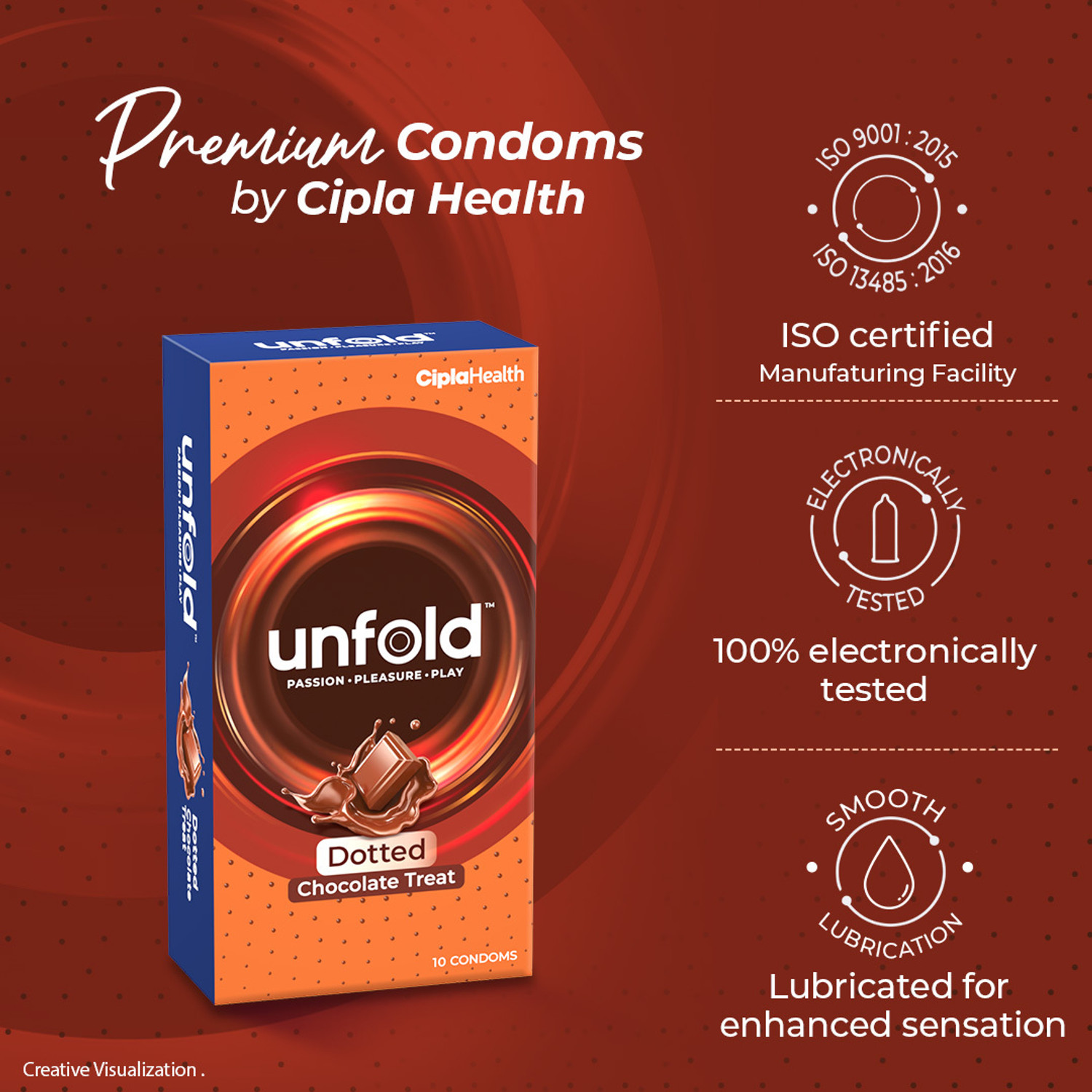 Image of Unfold Chocolate Dotted Condom (3 Sheets)
