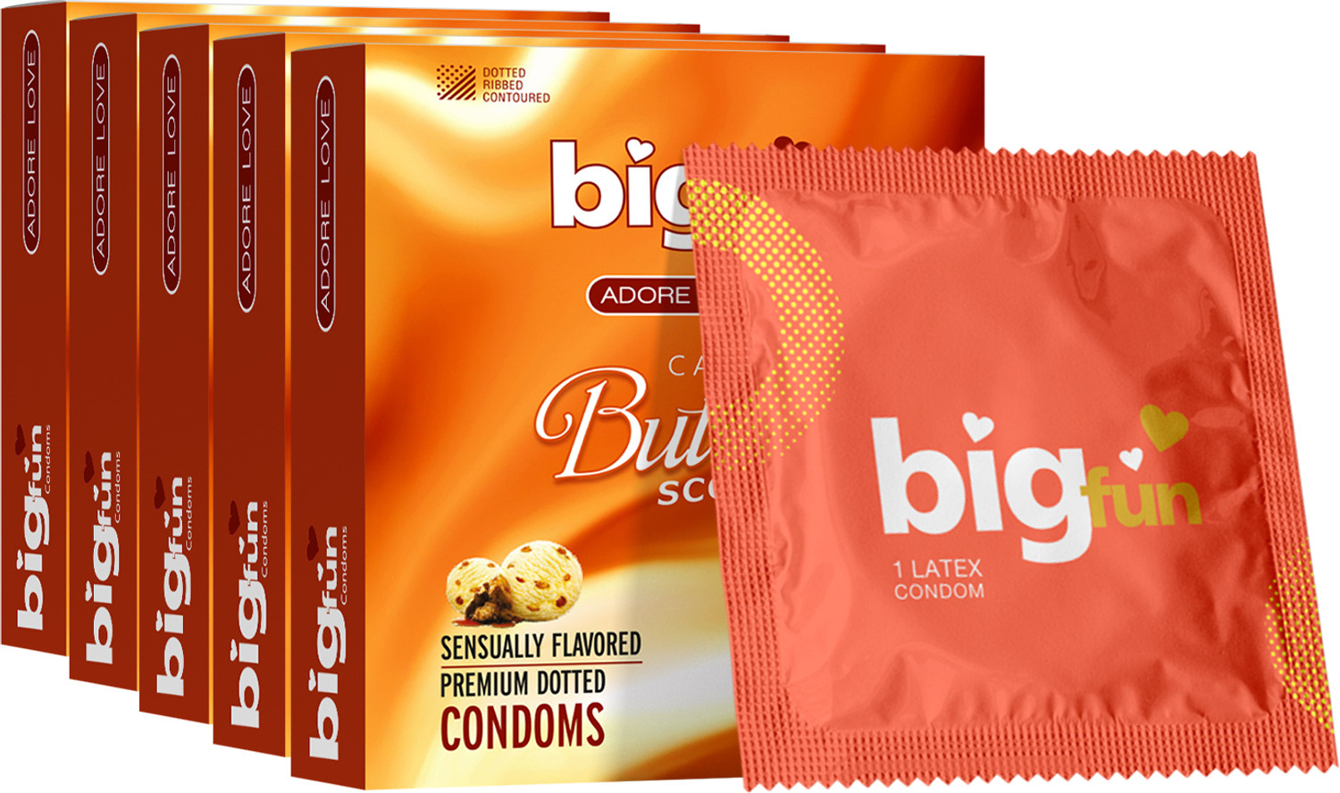 Image of Kamasutra Butterscotch Condoms (3N Pack) Condom (3 Sheets)