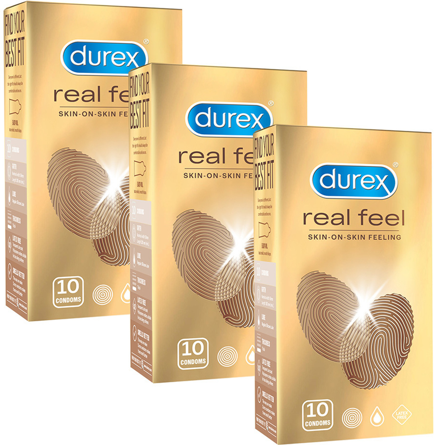 Durex Real Feel Ultra Thin Non Latex Condoms - Image 1