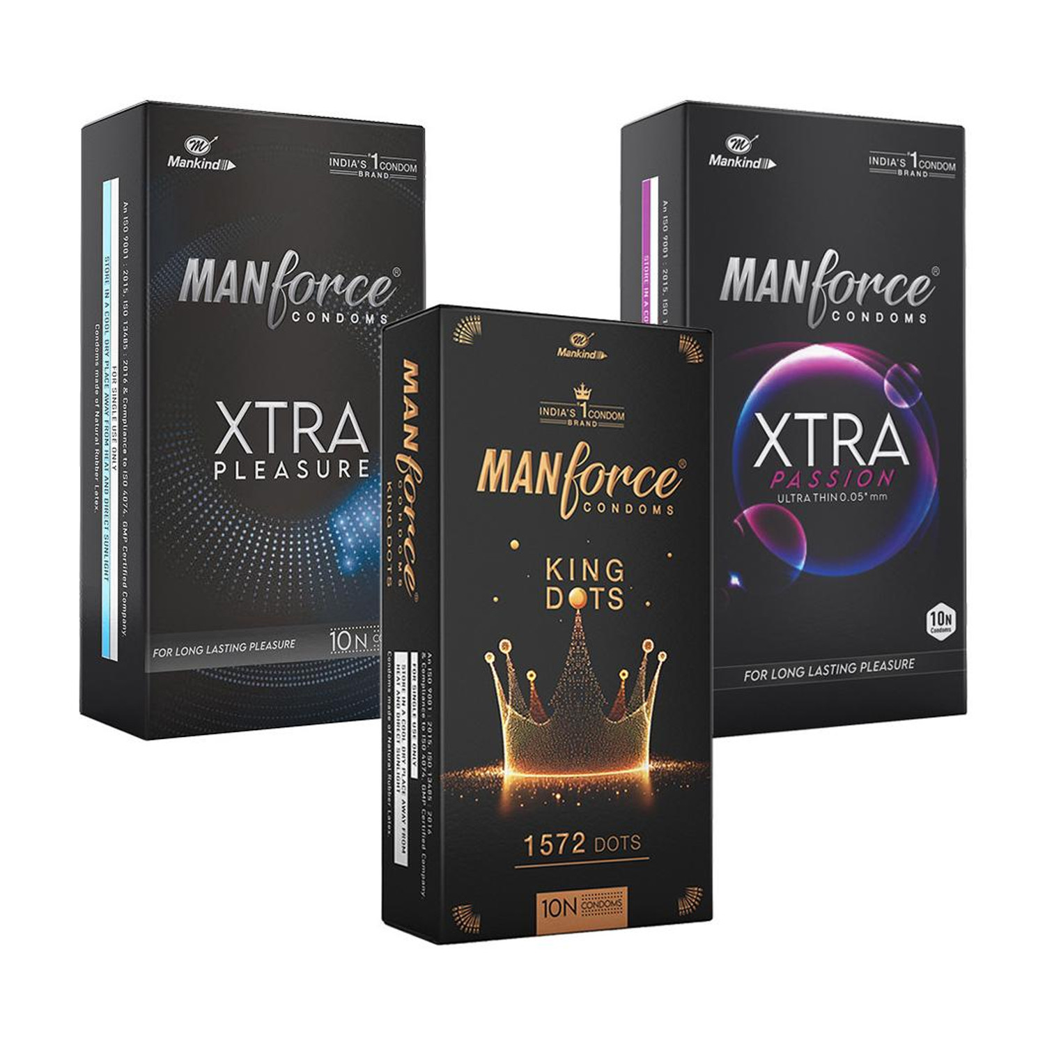 Image of NottyBoy Ultra Ribs Extra Ribbed Condom (Set of 10, 100 Sheets)
