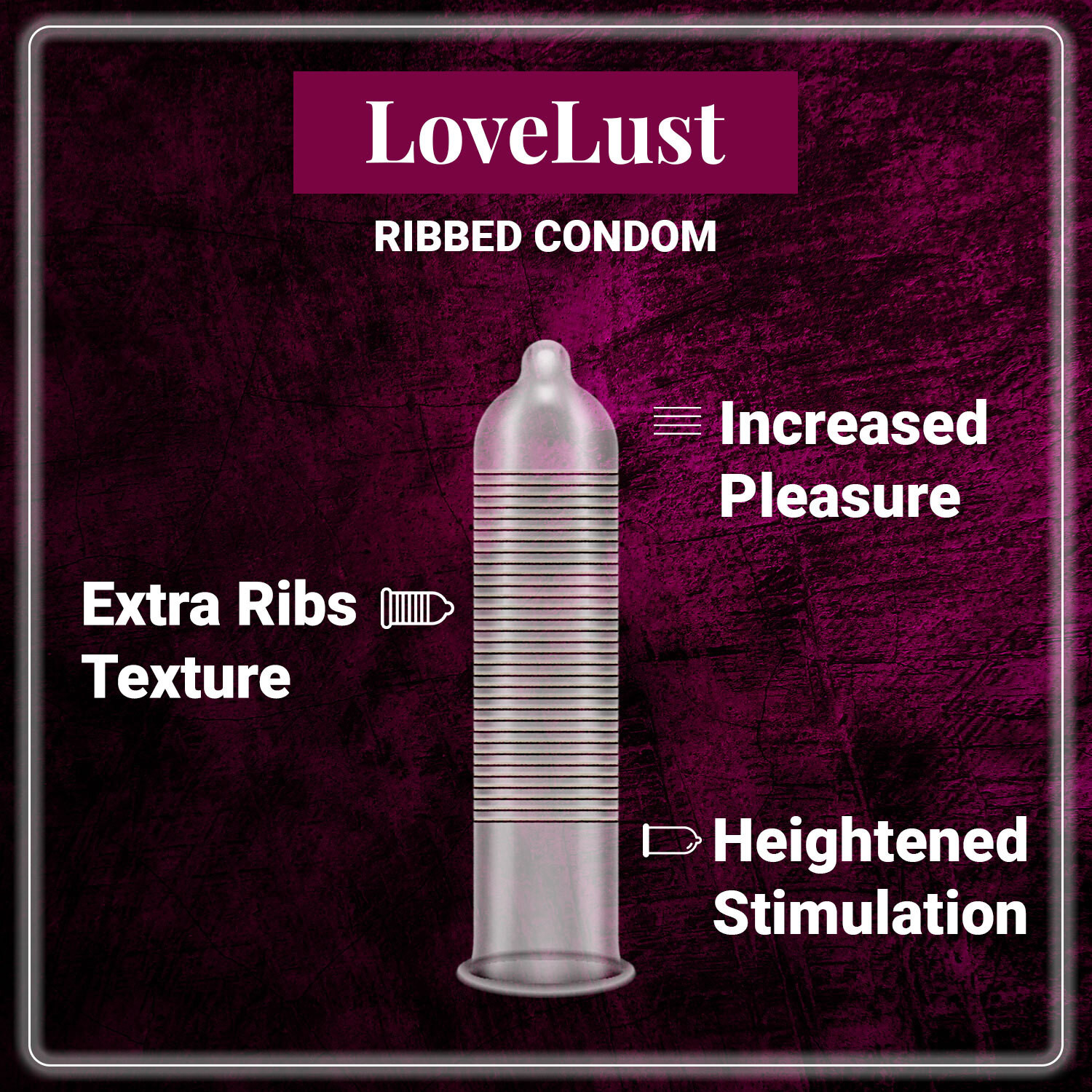 Image of NottyBoy Ultra Ribs Extra Ribbed Condom (Set of 10, 100 Sheets)