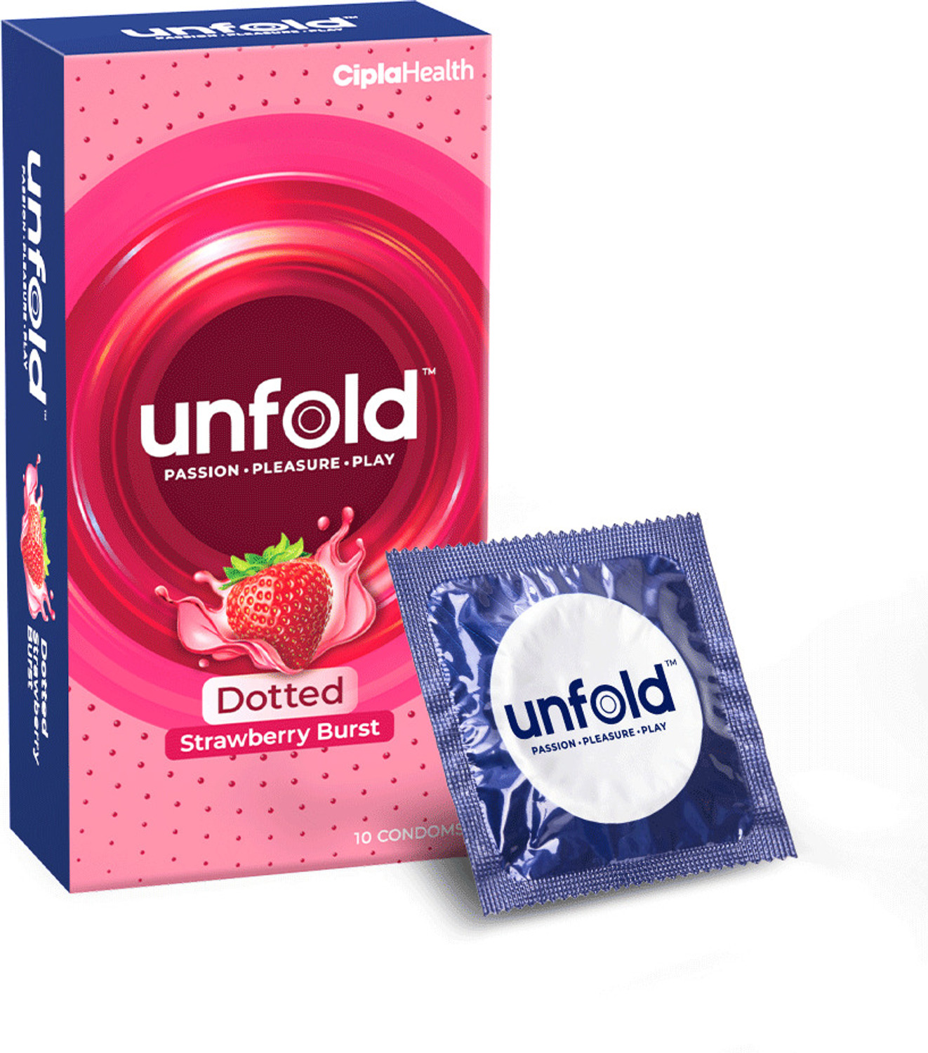 Image of Unfold Chocolate Dotted Condom (3 Sheets)