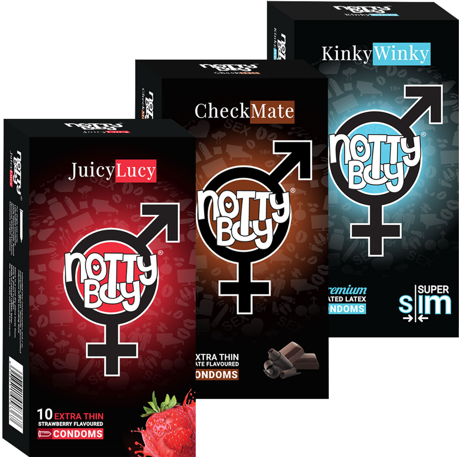 Image of MANFORCE Premium Hotdots Belgian Chocolate Condoms with Bigger Dots - 10 Pieces x Pack of 3 Condom (Set of 3, 30 Sheets)