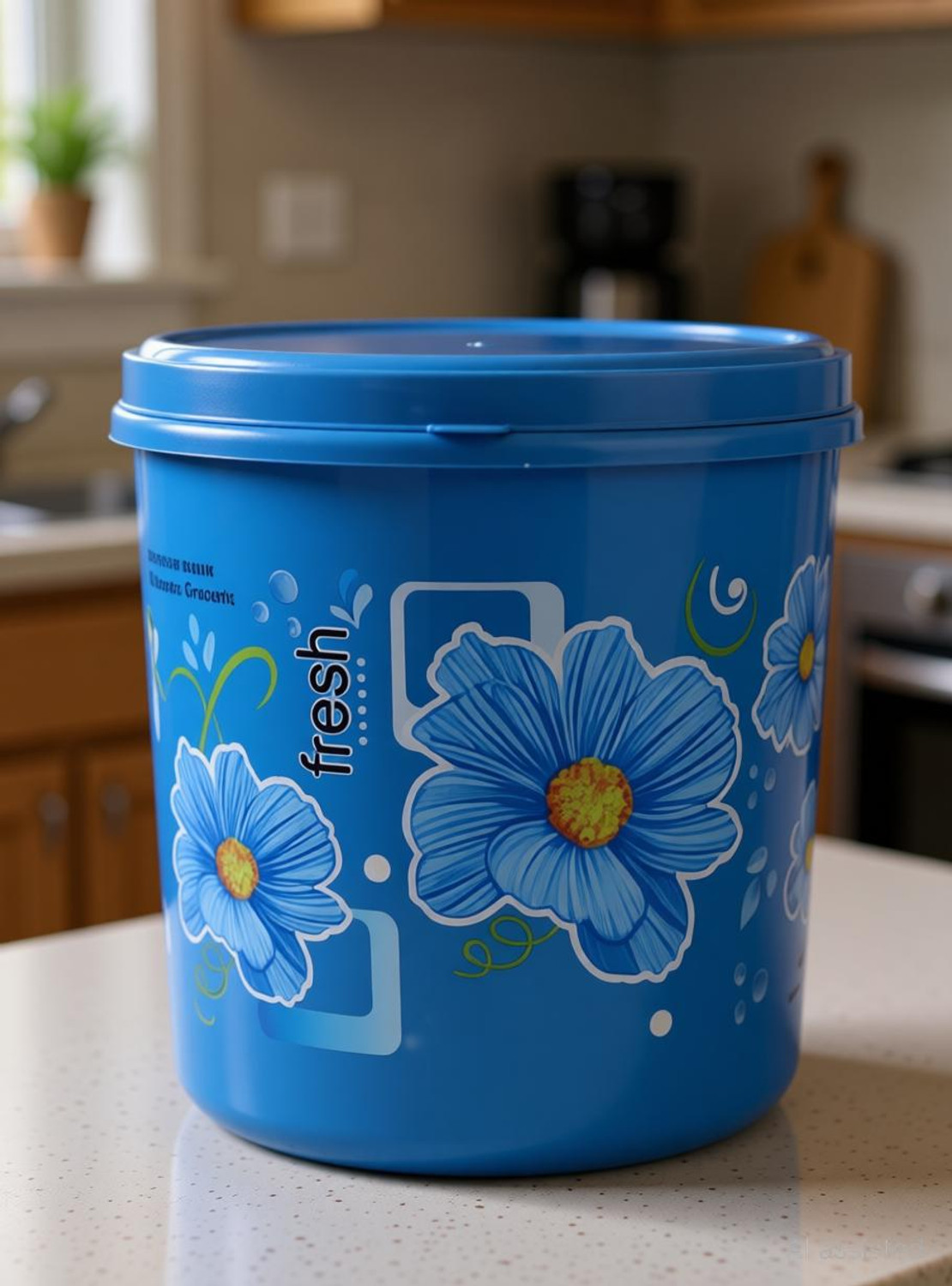 Image of DM PLUS Plastic Grocery Container - 5 kg, 7 kg, 10 kg (Blue)