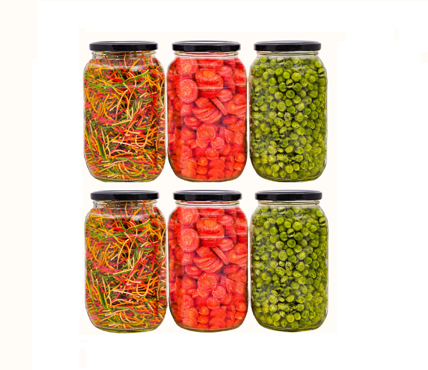 Image of PANEL'S Glass Tea Coffee & Sugar Container - 450 ml (Pack of 4, Clear)
