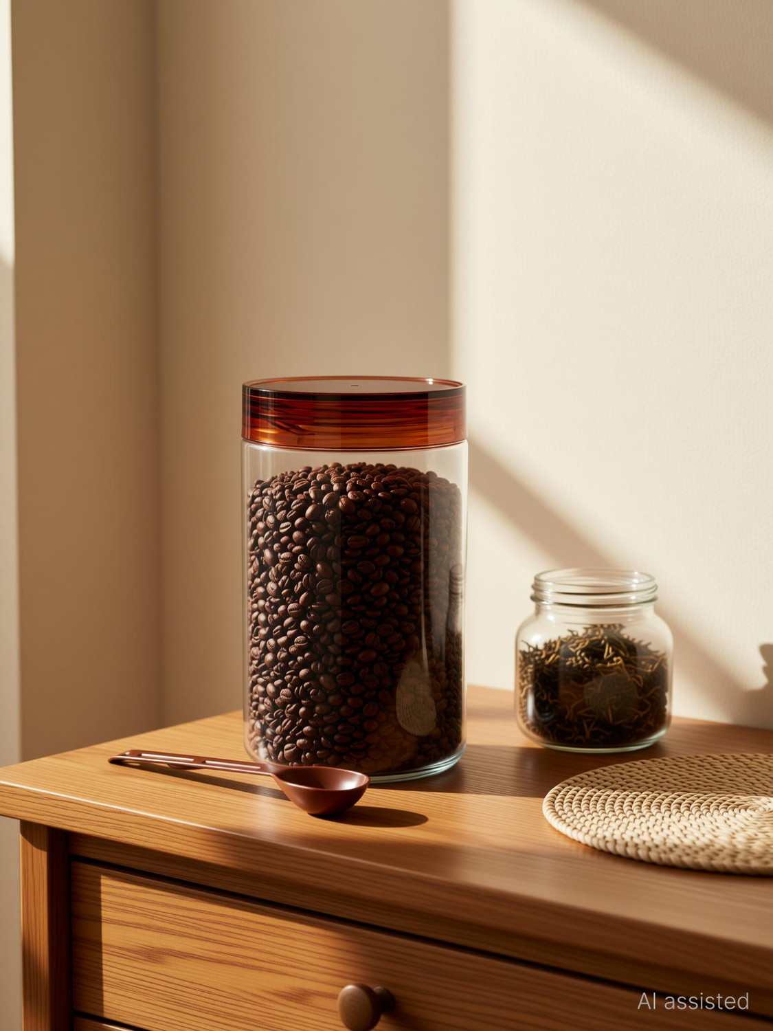 Image of OWLSTONE EXIM LLP Plastic Grocery Container - 250 ml (Brown)