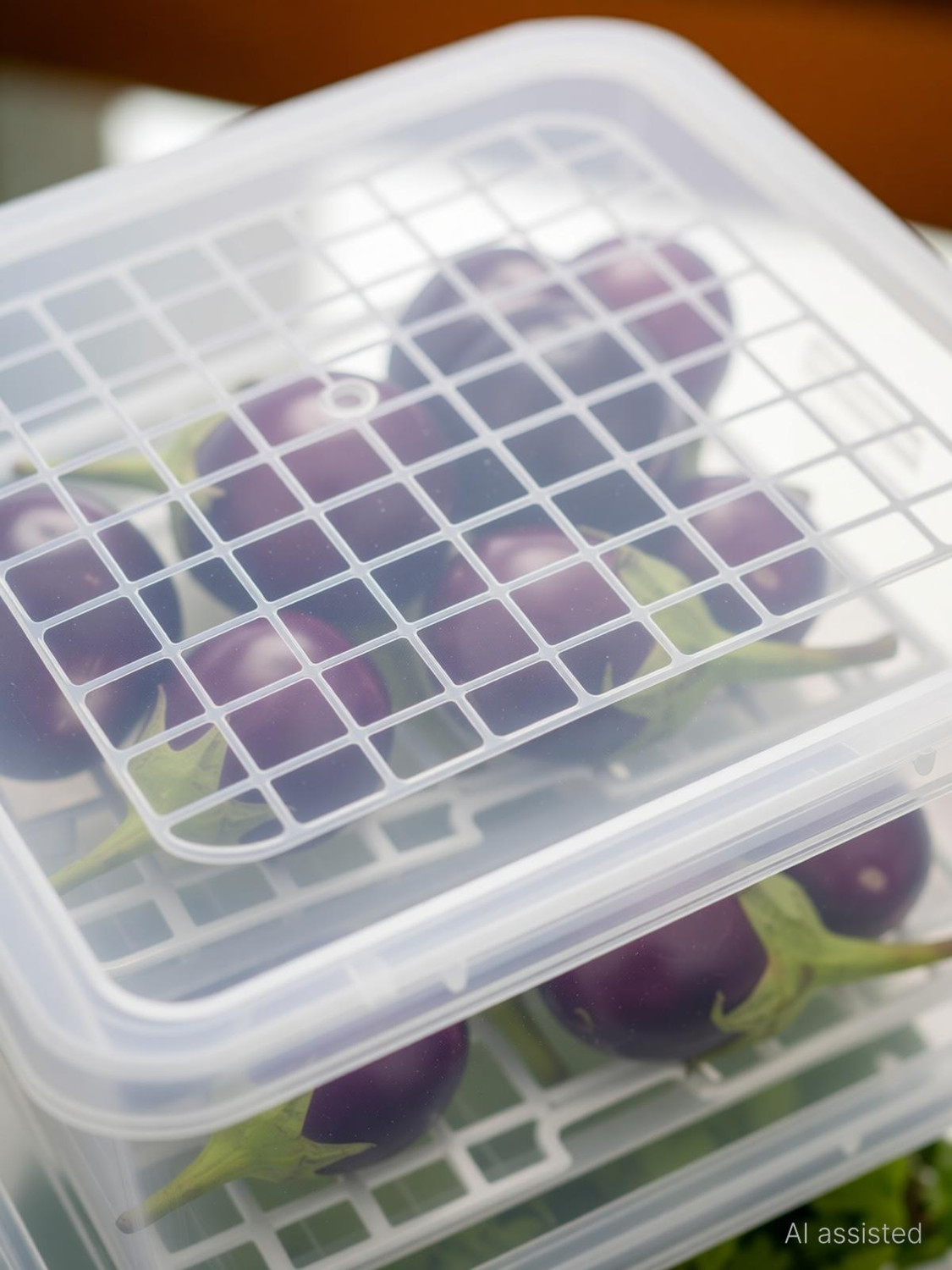 Image of Rosebee Plastic Fridge Container - 2400 ml (Pack of 4, Clear)