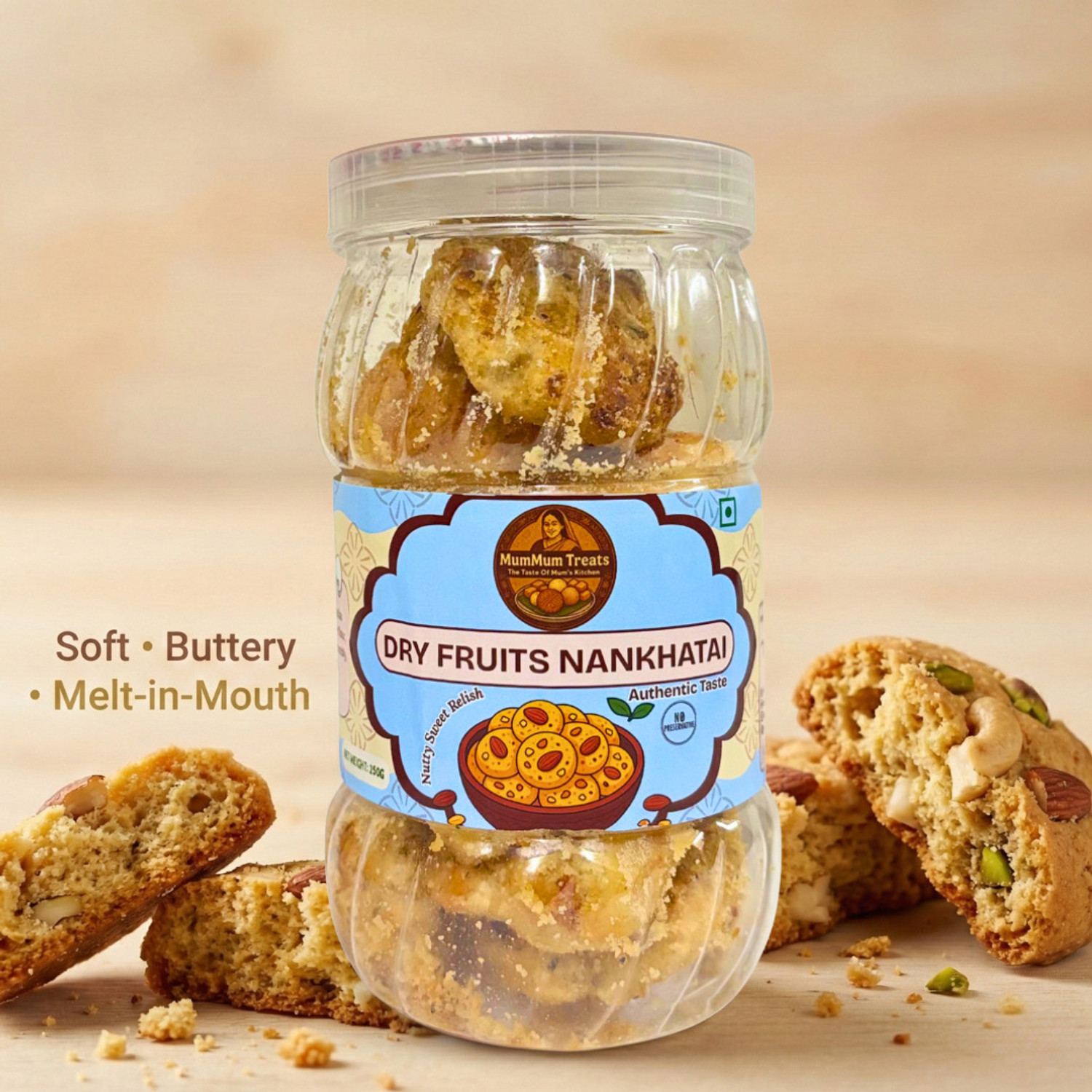 Image of BADSHAH MILK RUSK Peanut Cookies Biscuits Combo Pack of 3 (250gm X 3) 750gm Tea Time Snack Cookies Biscuit (3 x 250 g)