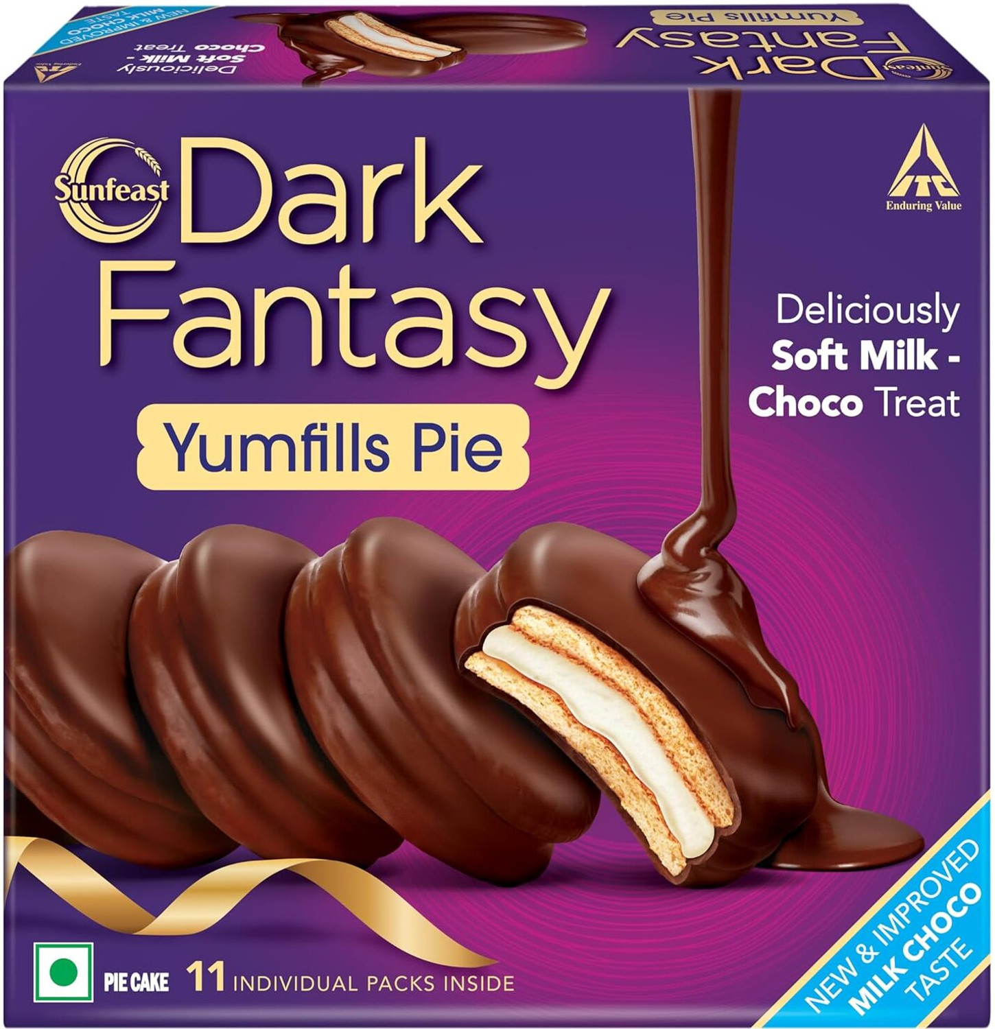 Image of Sunfeast Dark fantasy choco fills cookies Cookies Biscuit (2 x 150.5 g)