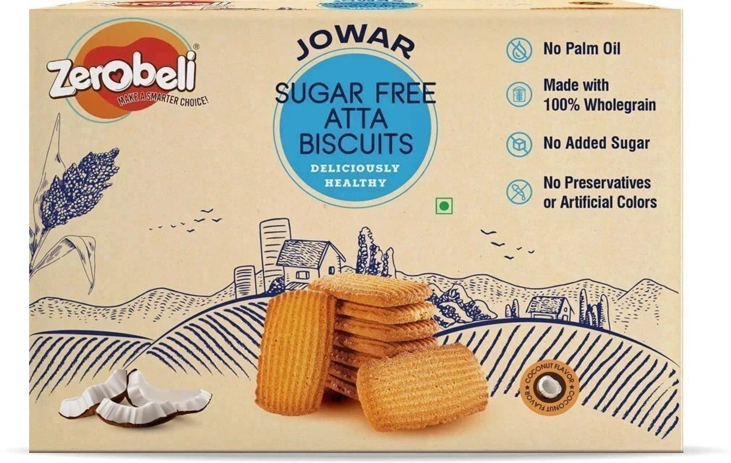Image of Jodhpur Enterprises Jodhpur Cookies & Bread Milk Atta Patti Biscuit, 250g Bakery Biscuit (250 g)