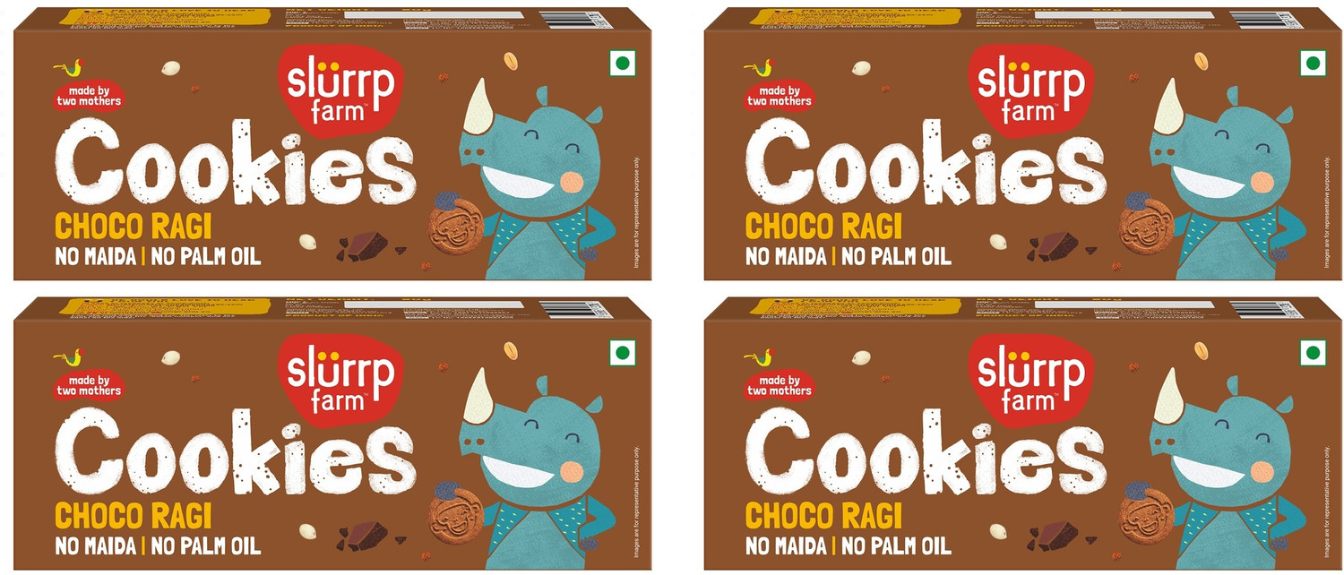 Image of Biesca Ragi & Oats Cookies Sugar Free Cookies with Organic Ragi Flour, Jumbo Oats Cookies Biscuit (180 g)