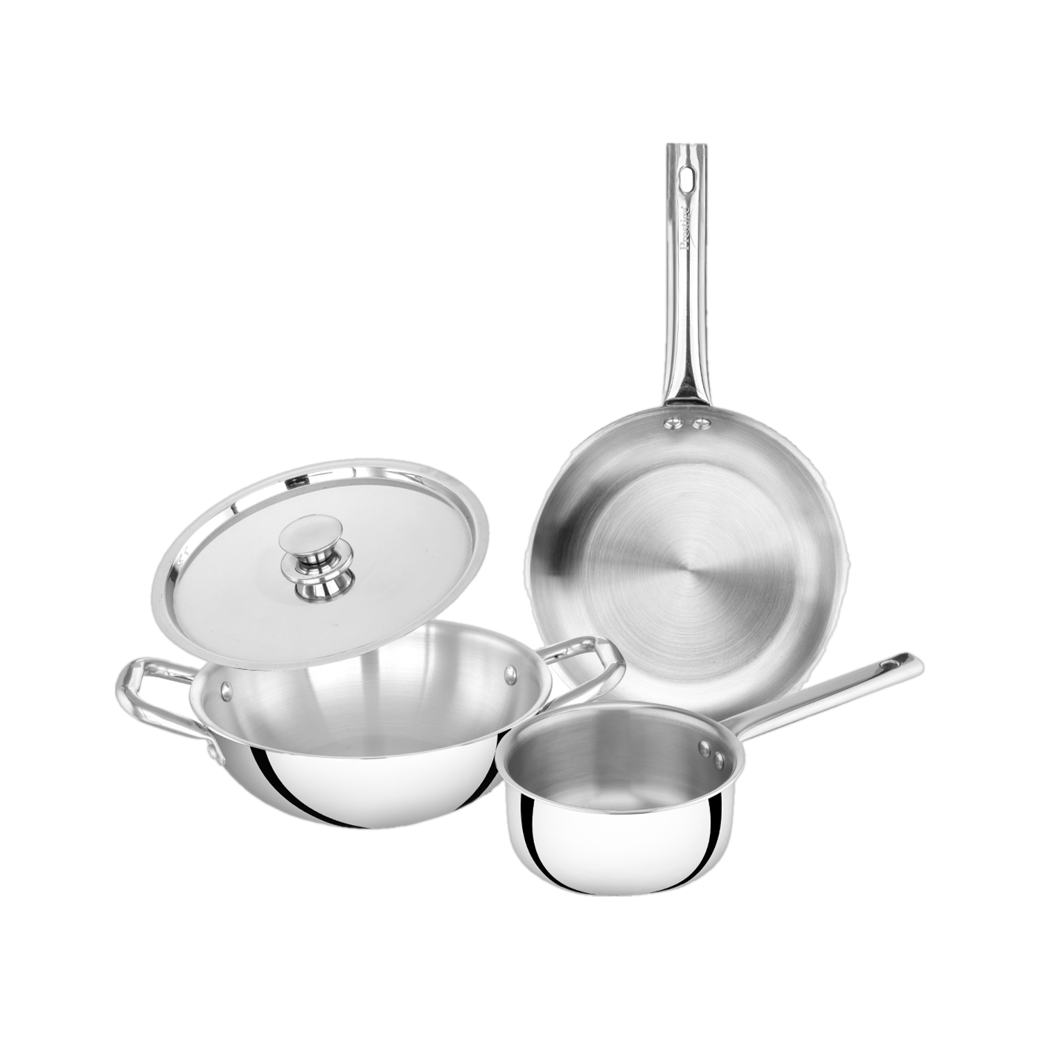 Image of Bergner Tripro Induction Bottom Cookware Set (Triply, 5 - Piece)