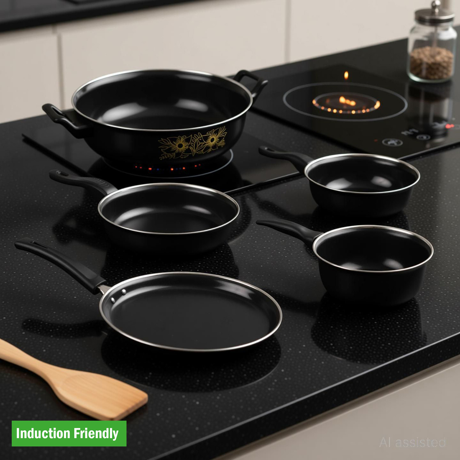Image of SURYA KSTAR 2000 W Induction Cooktop Push Button (Black, A-8)
