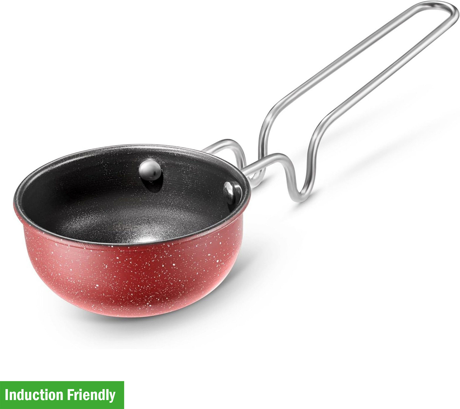 Image of Gadia Aluminium GAD-AL-KADAI-2H-BLK-01 Induction Bottom Non-Stick Coated Cookware Set (Hard Anodised, 1 - Piece)