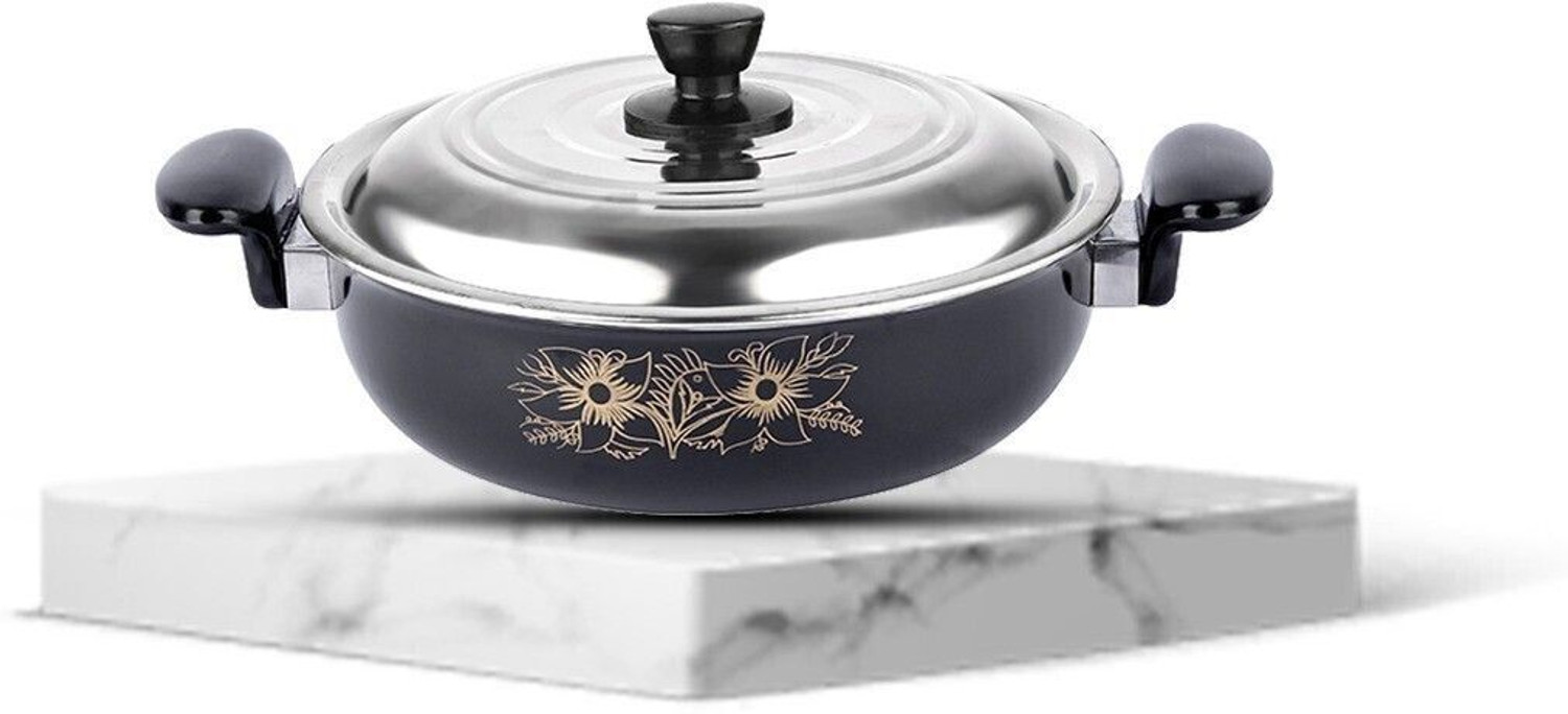 Image of HouseOfCommon us Induction Bottom Non-Stick Coated Cookware Set (Cast Iron, 6 - Piece)