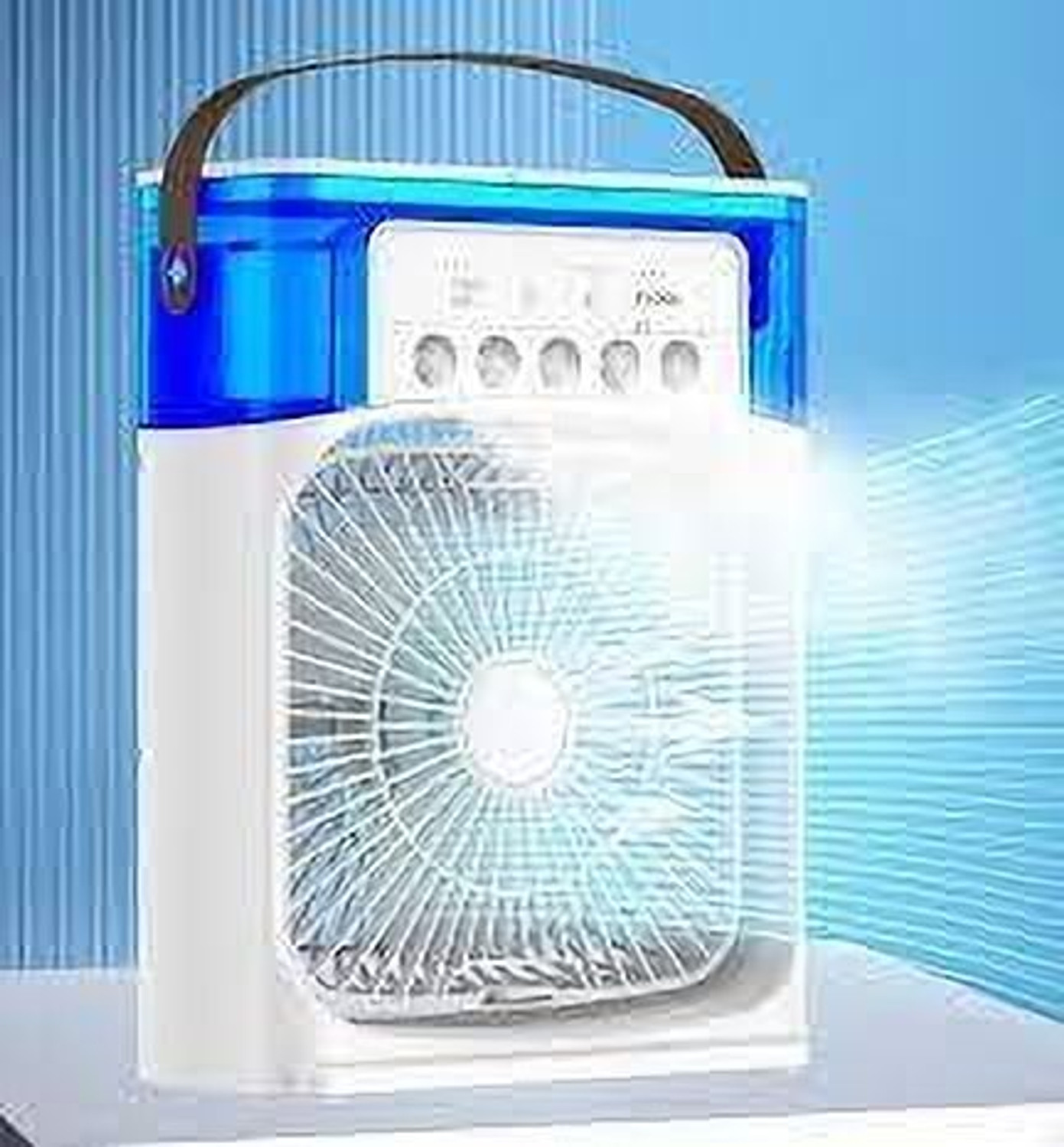 Image of GANESH JI Mini Cooler for Hom, Office,etc. use Cooling Fan All in one Cooler (Multicolor)