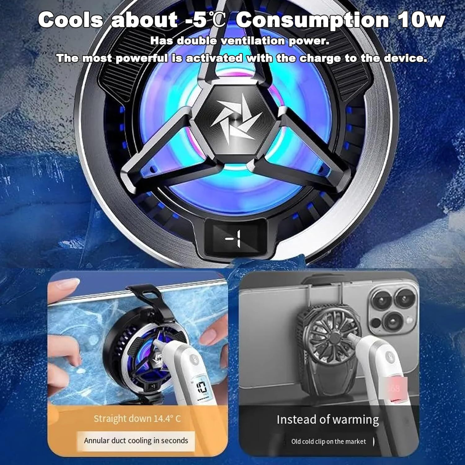 Image of INVICTO CR SL 10 MAGNATIC Ergonomic Cooling Pad with Adjustable Height (Sl 10 Megnetic)