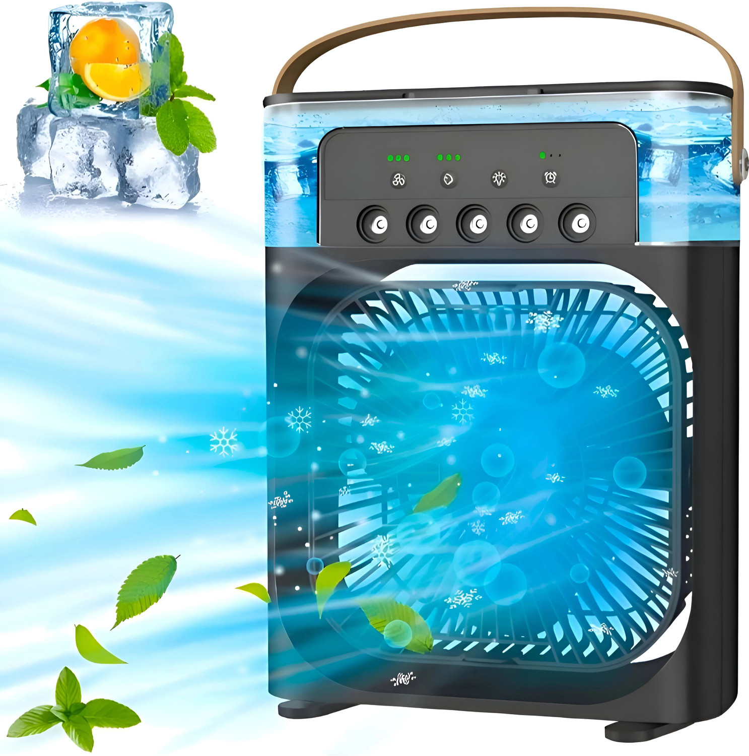 Image of GANESH JI Mini Cooler for Hom, Office,etc. use Cooling Fan All in one Cooler (Multicolor)