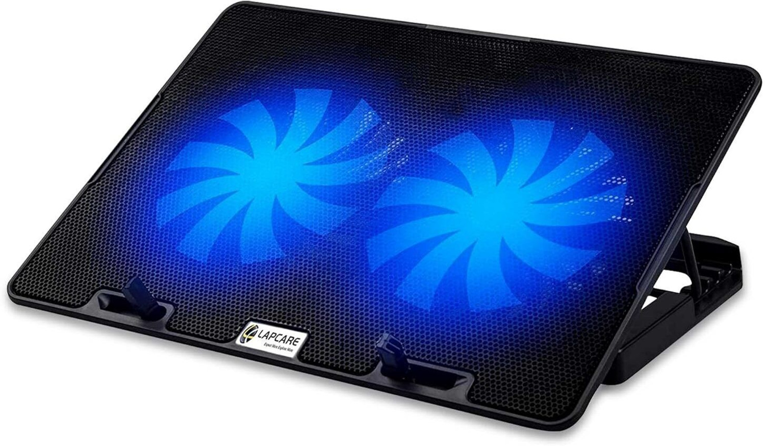 LAPCARE Chillmate - Cooling Pad, 2 USB Port, Dual Fan, upto 15.6" Laptop 2 Fan Ergonomic Cooling Pad with Adjustable Height - LAPCARE : Flipkart.com