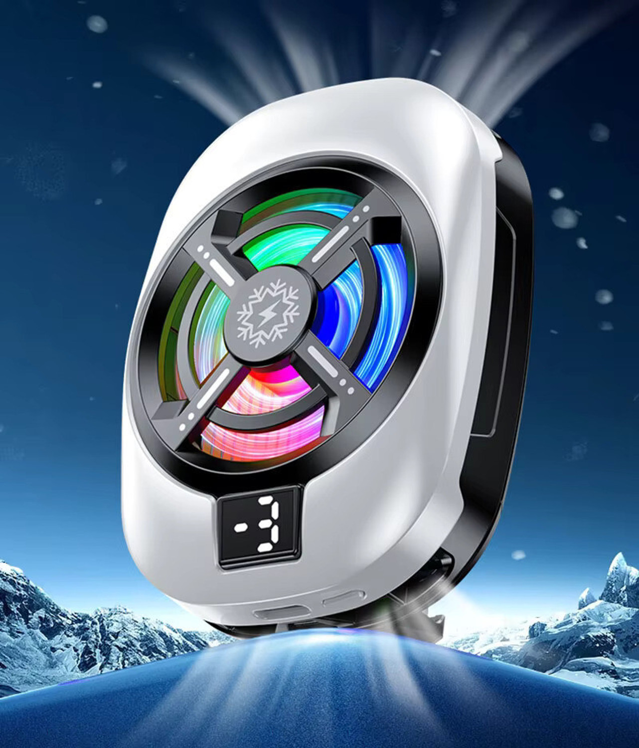 PAPLAJ ENTERPRISES Mobile Gaming Fan with RGB Quick Heat Dissipation 1 Fan Cooling Pad with Adjustable Height - PAPLAJ ENTERPRISES : Flipkart.com