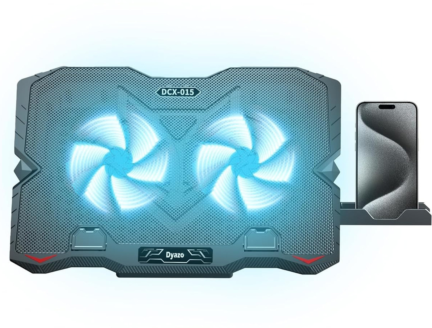 Image of Kubra Smart Rechargeable USB Fan with LED Display | 3-in-1 Portable Desktop Air Cooler KB-F15 USB Air Cooler (Black)
