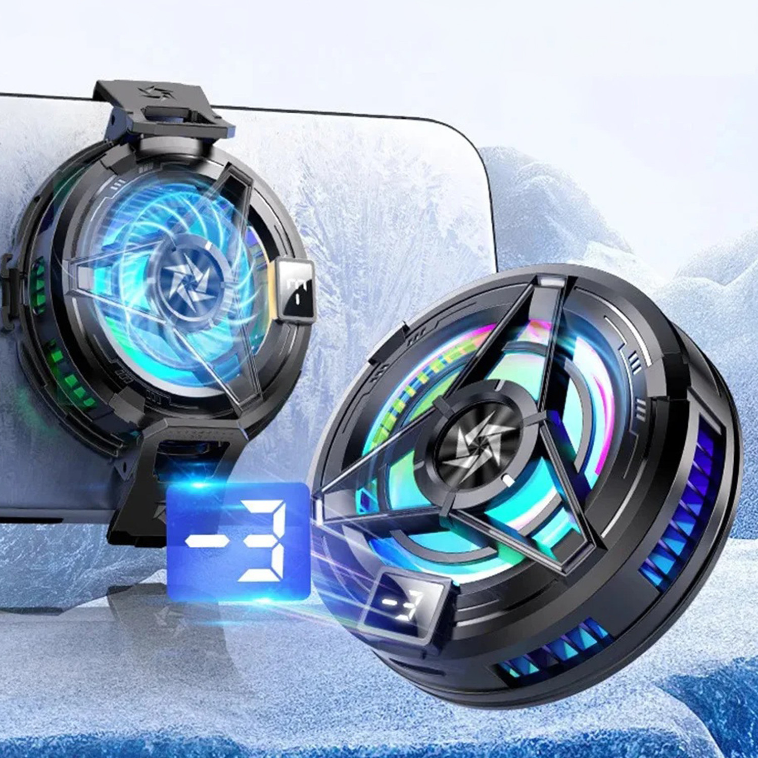 Image of INVICTO CR SL 10 MAGNATIC Ergonomic Cooling Pad with Adjustable Height (Sl 10 Megnetic)